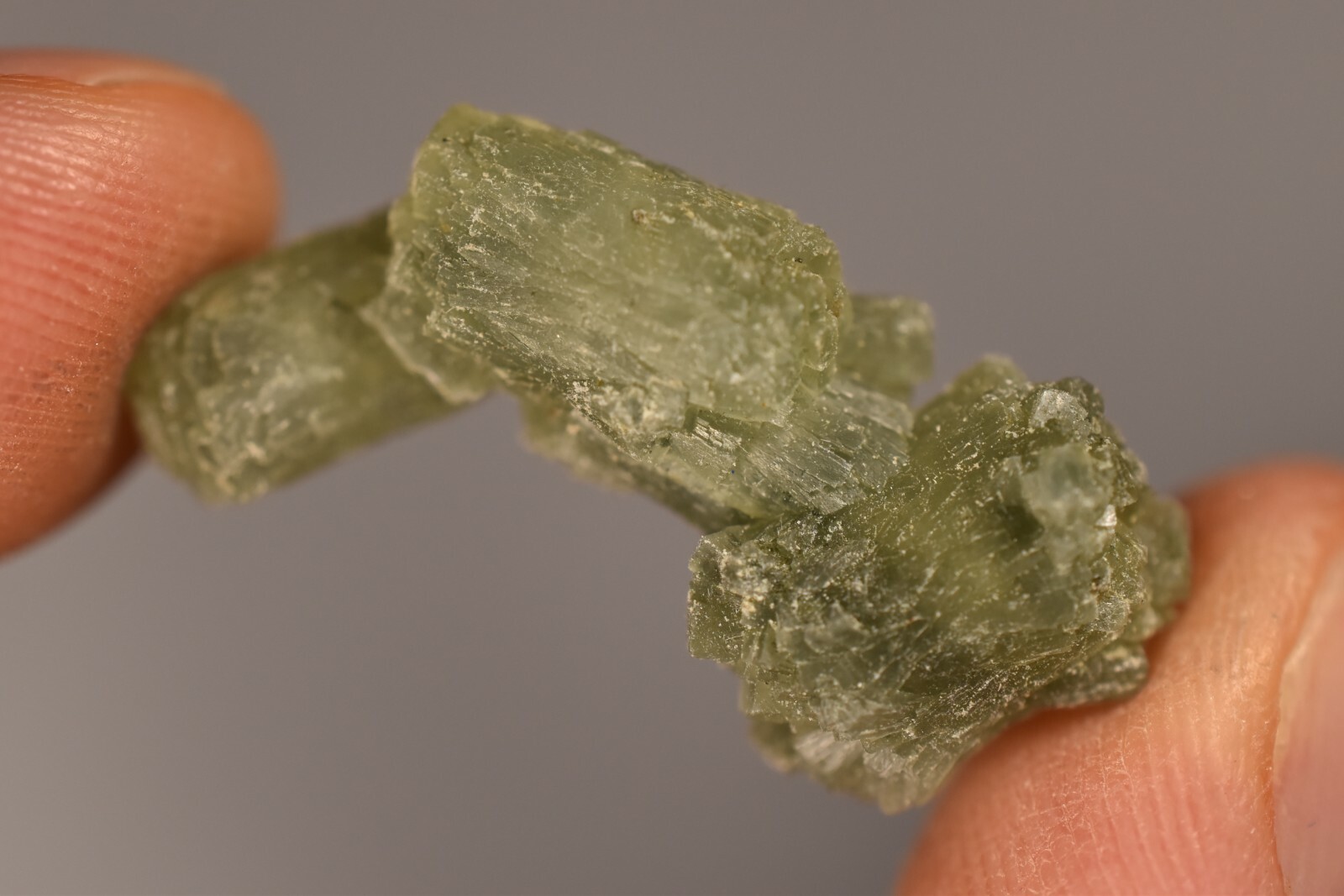 3 *GREEN PREHNITE* Specimen 2-4cm 19.4g Natural Crystal Cluster Rough