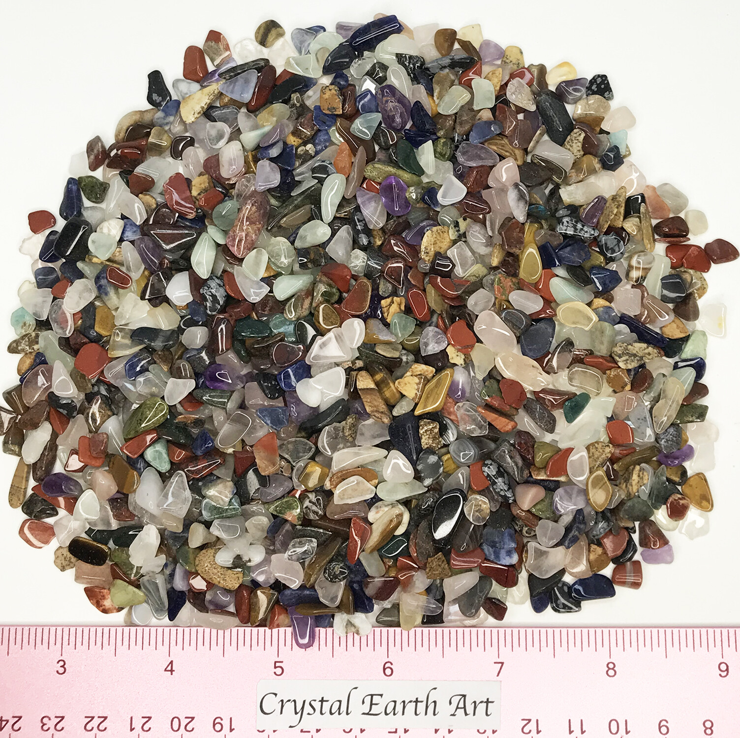 Gemstone Mix Natural African Polished Mini (5-7mm or 3/16-1/4″) 1/2 lb.