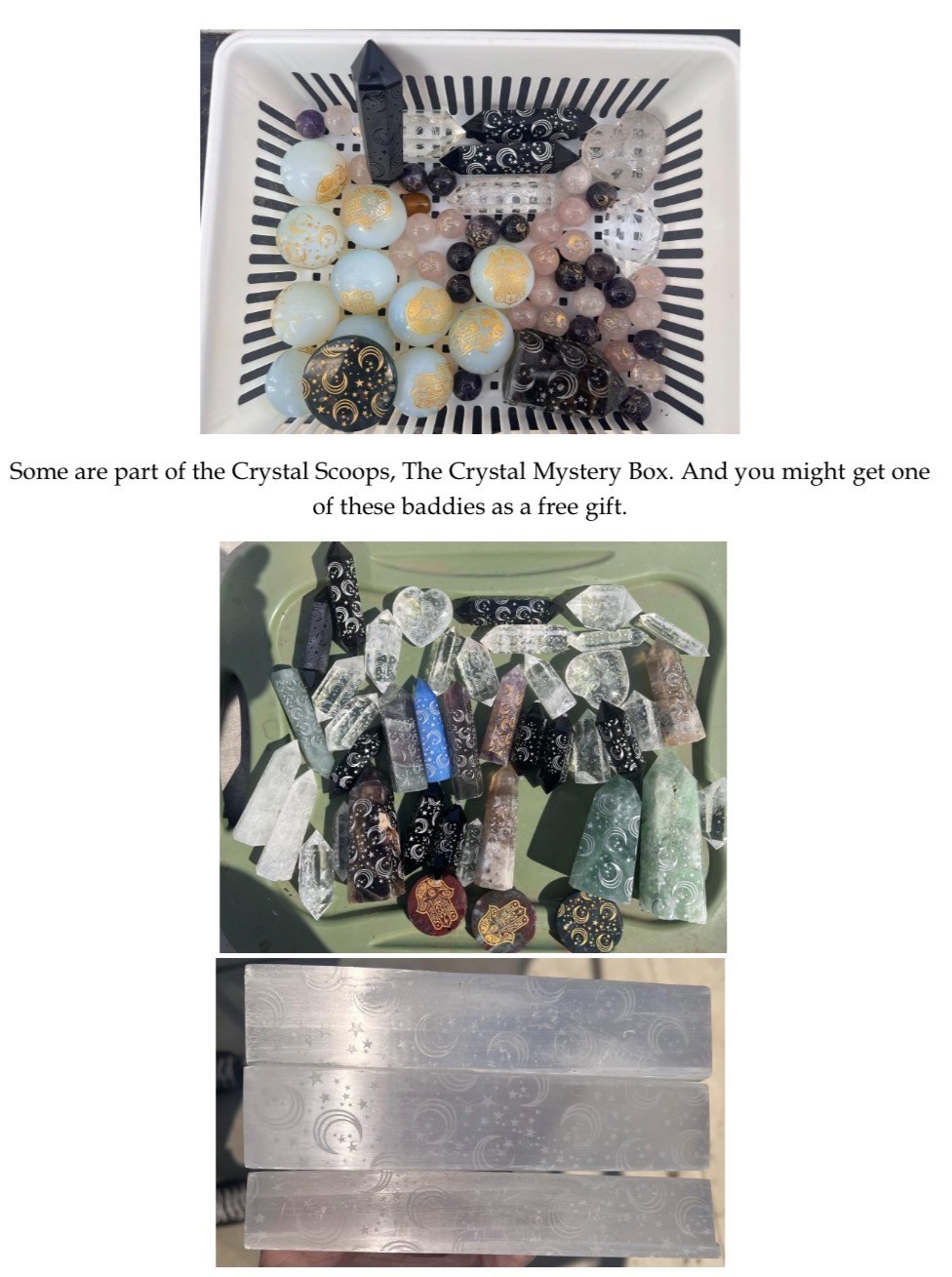 Crystal Lucky Confetti Scoop – 2.5 lb scoop also comes with 1–2 mystery items