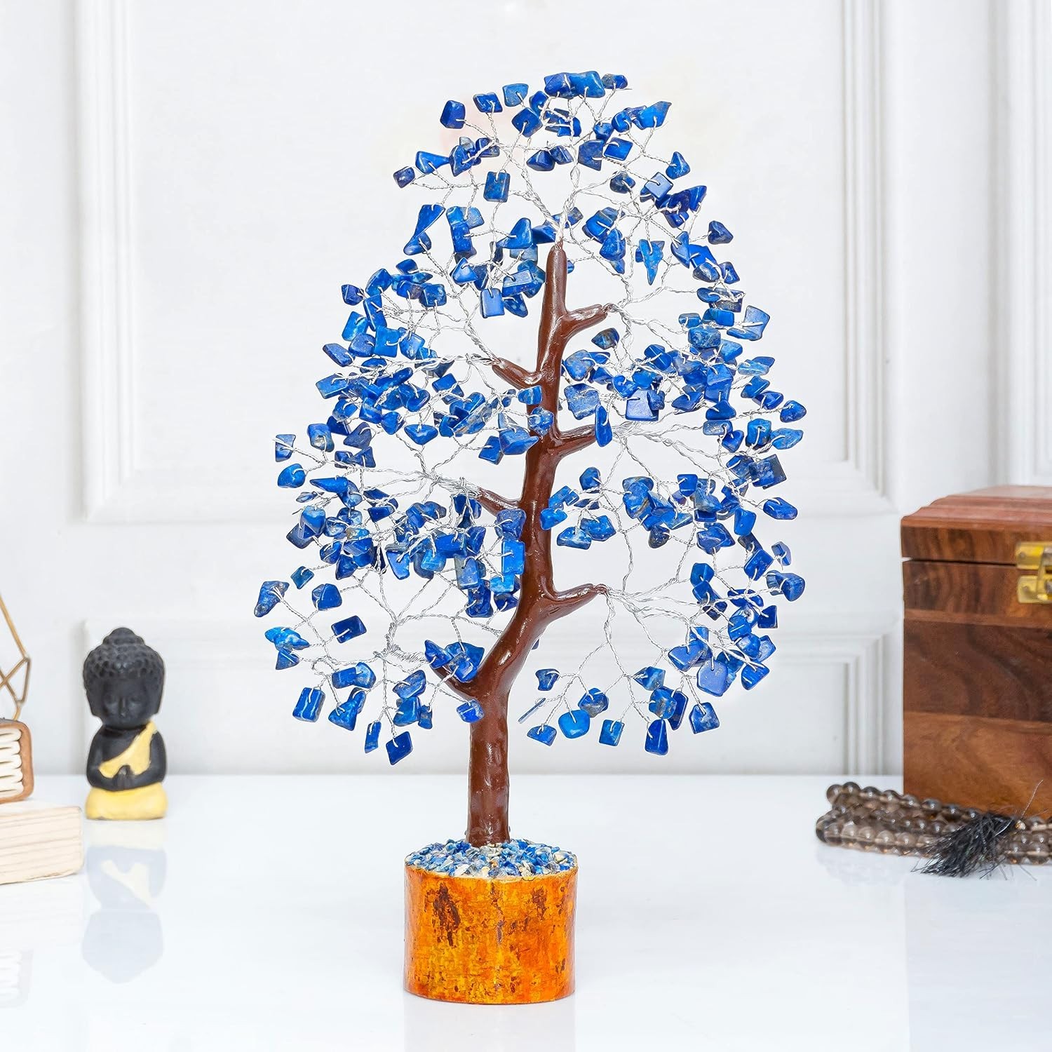 Unique Lapis Lazuli Crystal Tree – Perfect Birthday Gift for Men & Dads!