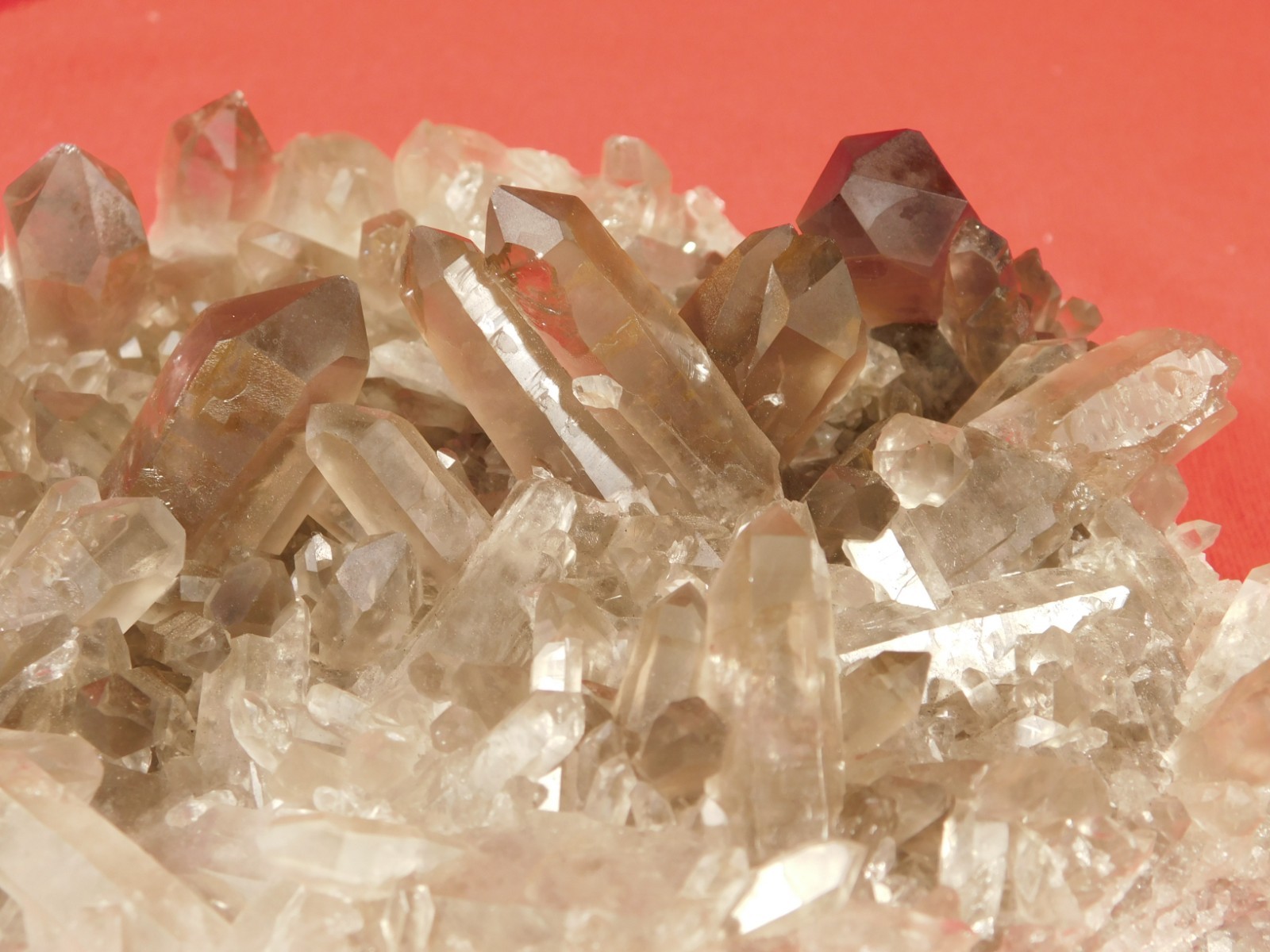 BIG! AAA SMOKY Quartz Crystal Cluster with Stand Brazil 1868gr