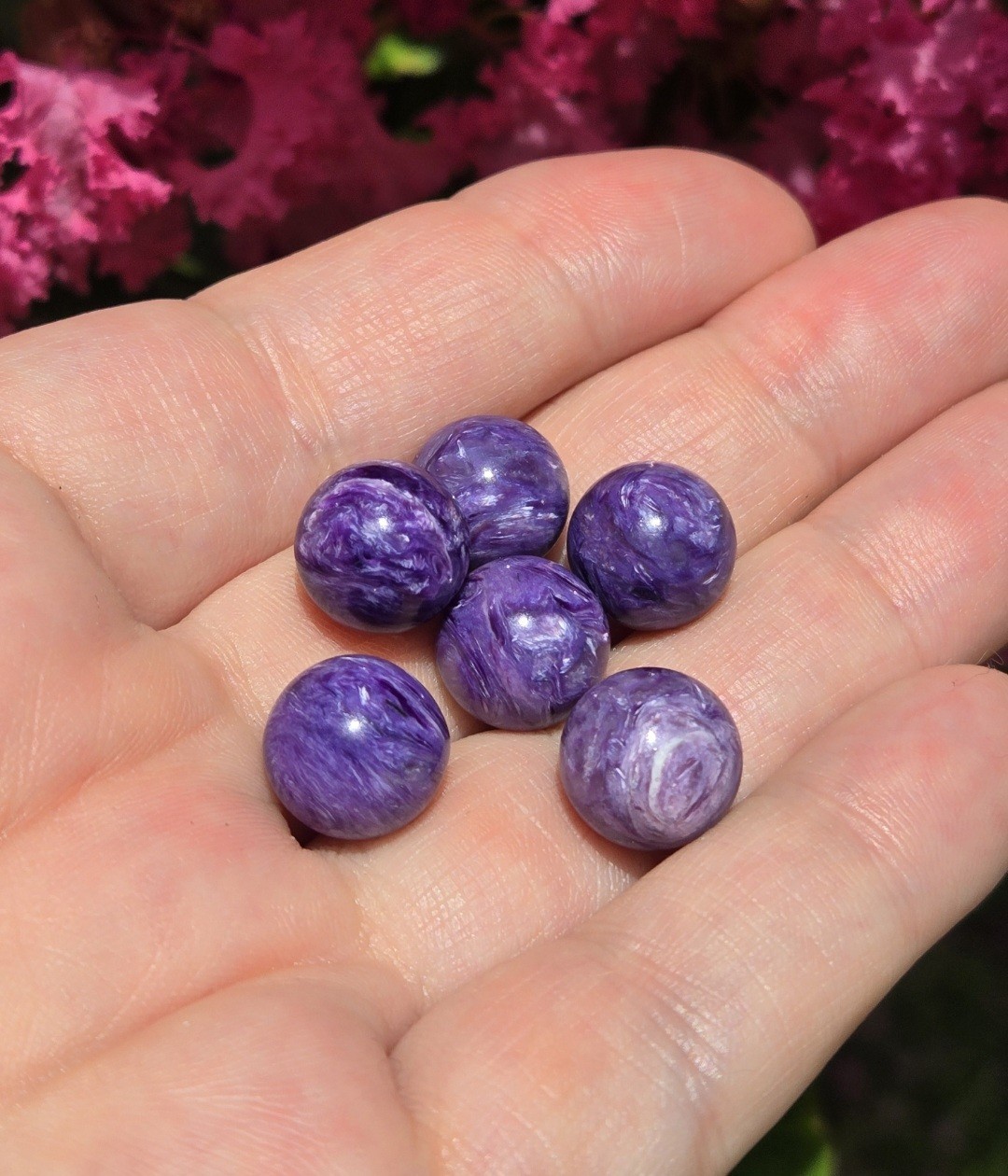 Charoite Crystal Mini Spheres High Quality Purple Charoite Crystal Spheres 11mm