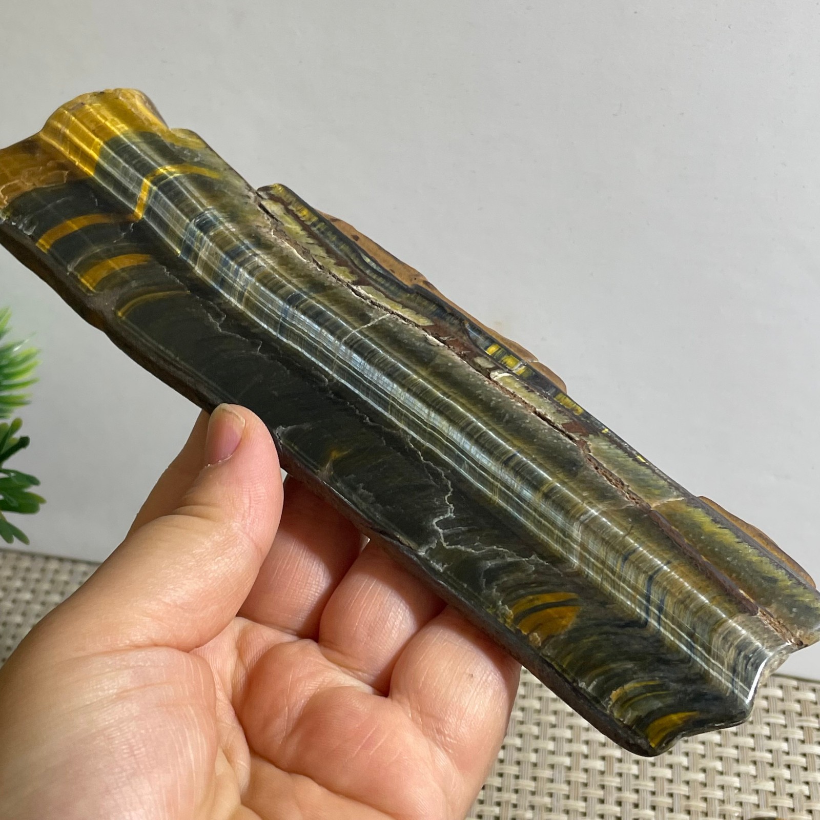 173g Natural tiger’s-eye Rough Raw Stone Rock Specimen Reiki healing