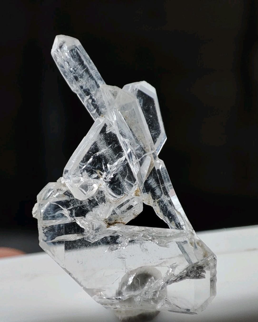 Faden Quartz Transparent Crystal With Good Luster & Nice Termination-Pak.