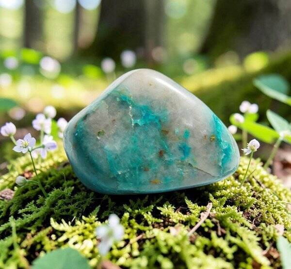 South African Ajoite Chrysocolla Shattuckite Synergy 12 #177