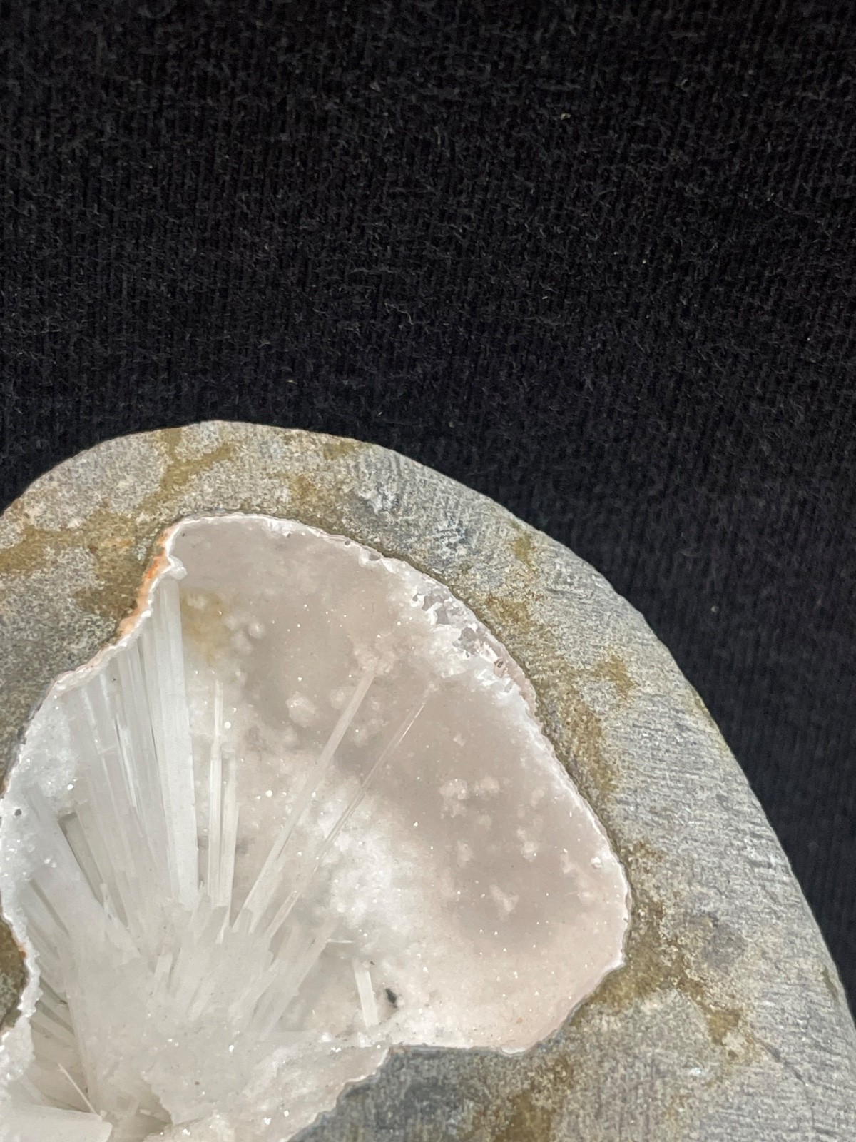 Scolecite bow in geode formation stunning specimen