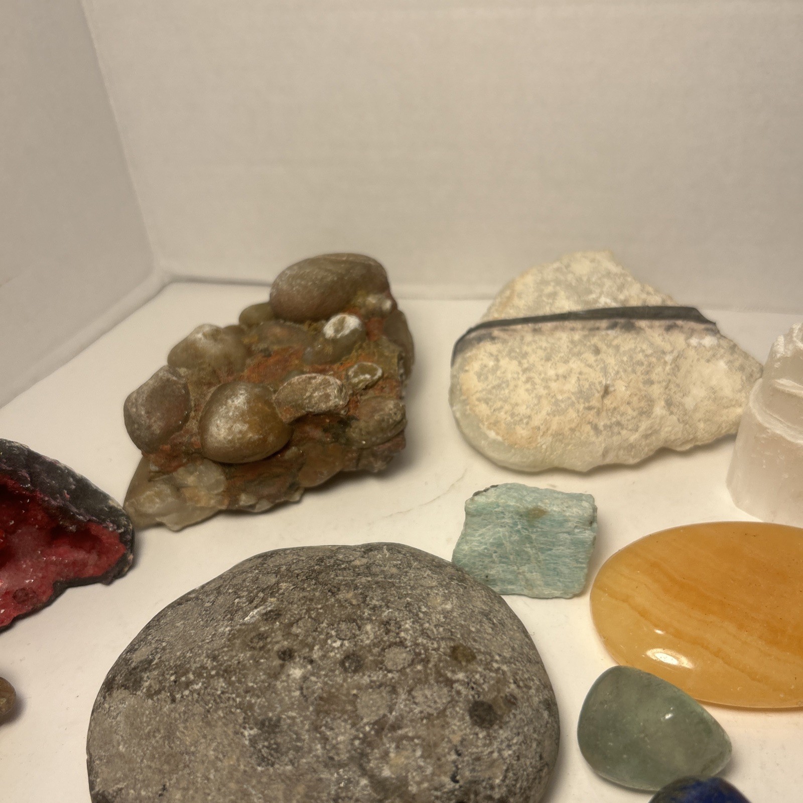 6 Mixed Lot Polished Rocks Tumbled Stones Gemstone Mix Tower,