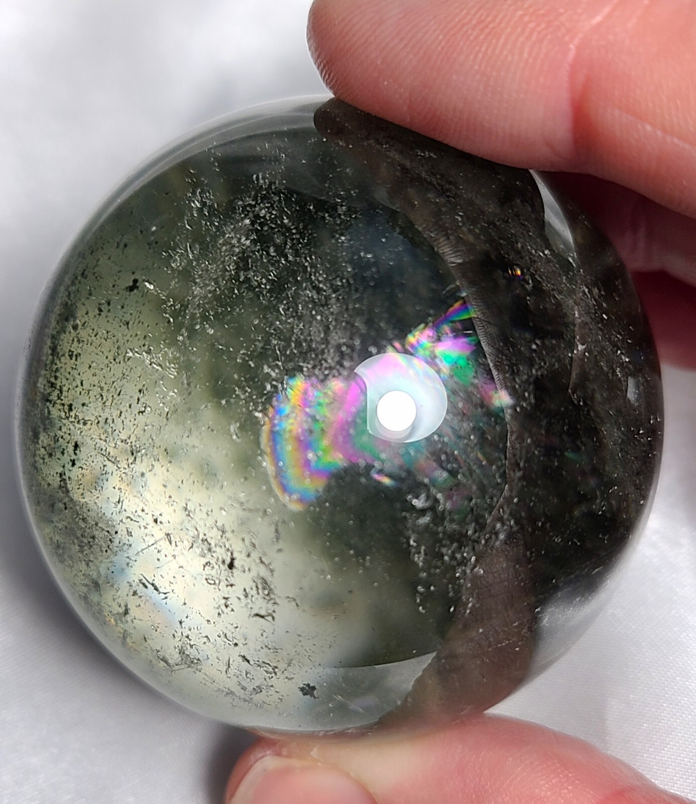 2″ 51mm 179g AA++ Stunning Garden Quartz Massive Rainbows Sphere Crystal Ball