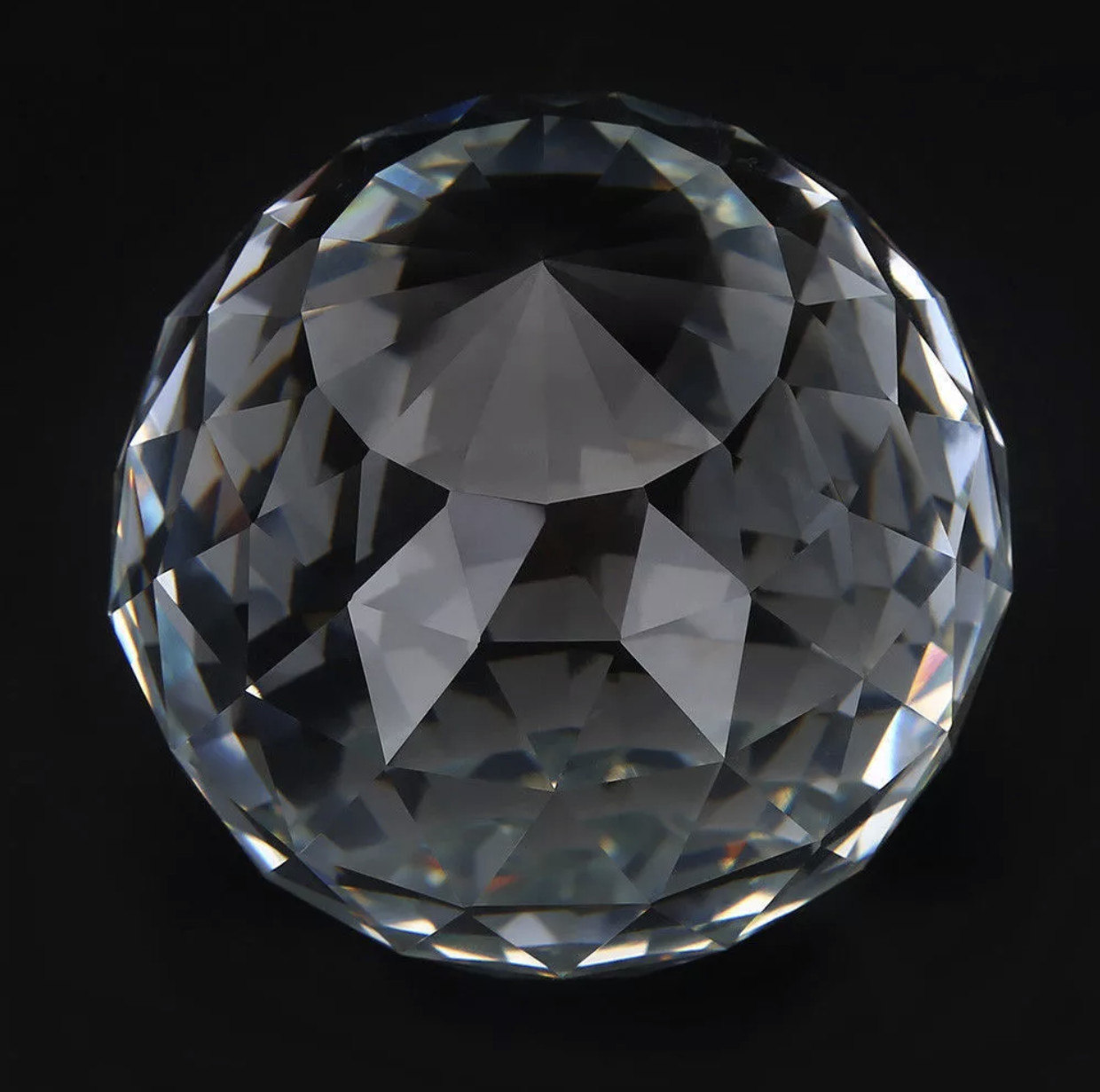 Faceted Crystal Ball/ Paperweight 20 mm