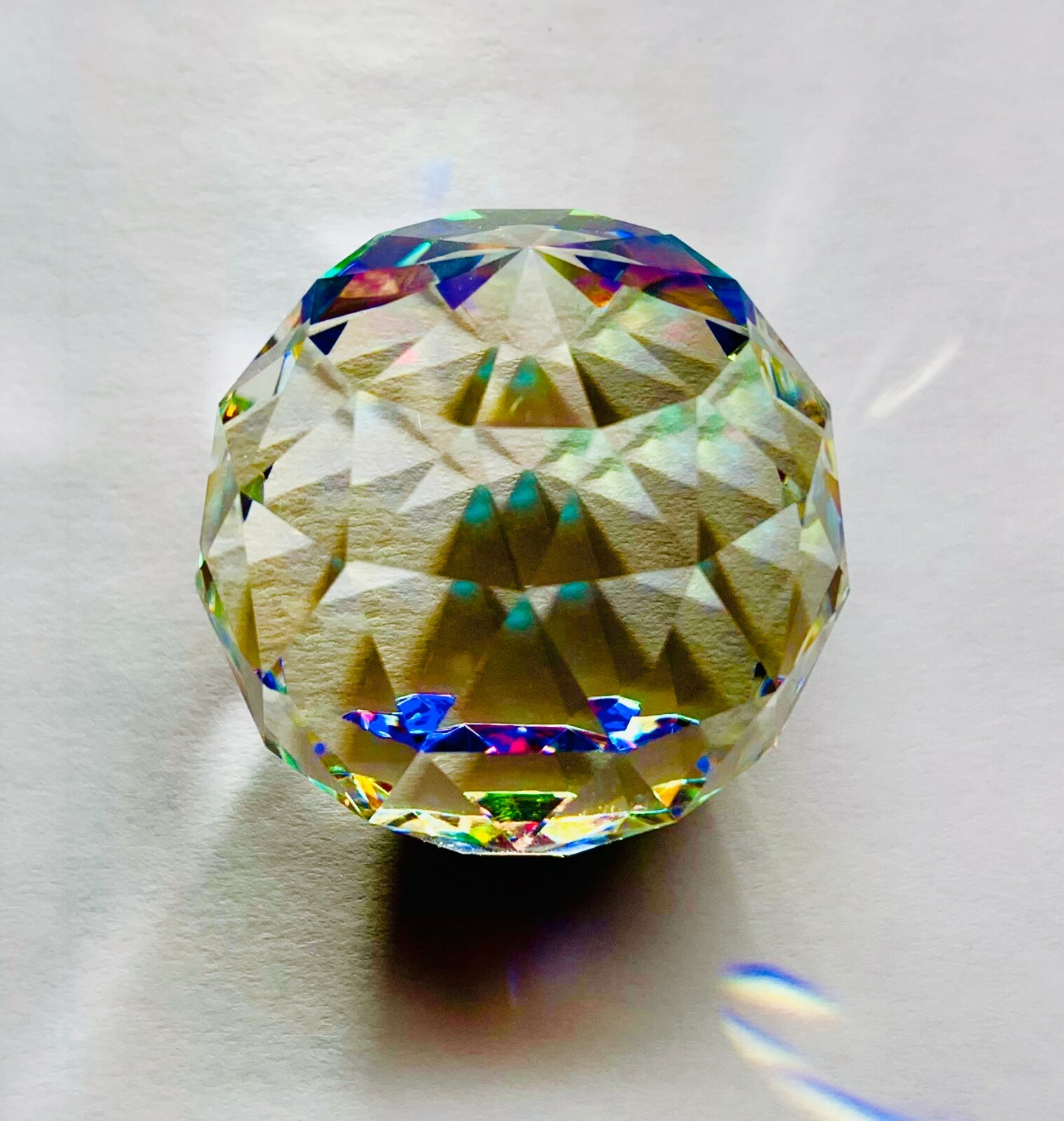 Faceted Crystal Ball/ Paperweight 20 mm