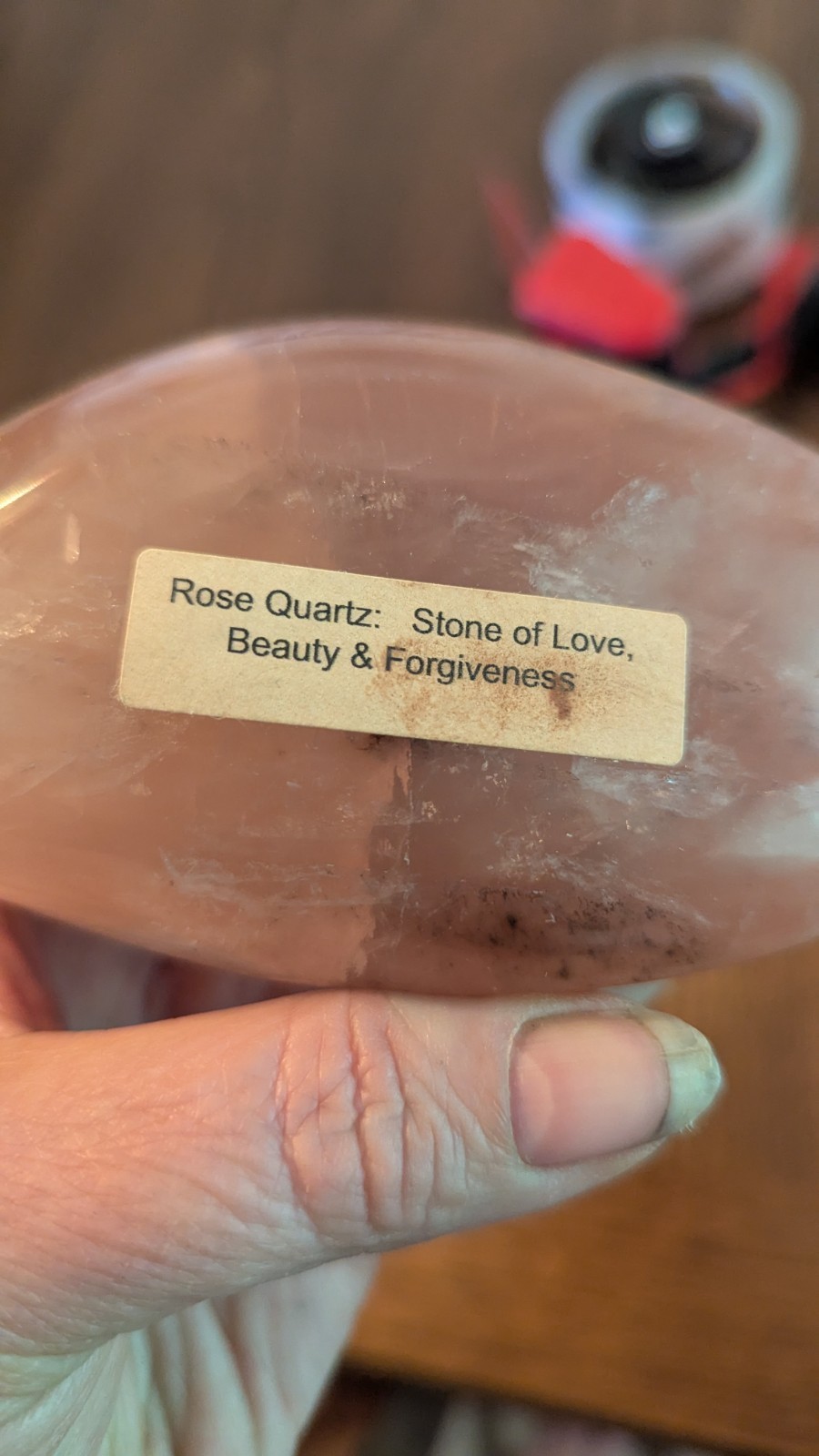 Beautiful Piece Of Rose Quartz, Approx 5×3 Inches