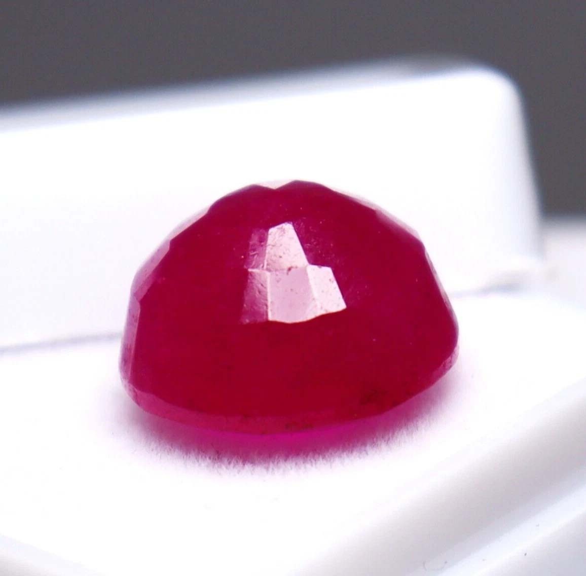 9.80 Ct Natural Round Cut Red Beryl Bixbite From Utah Certified Loose Gemstone
