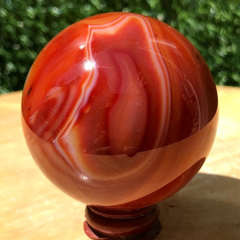 290G Natural Patterned Agate Ball Crystal Sphere Mineral Specimen Healing