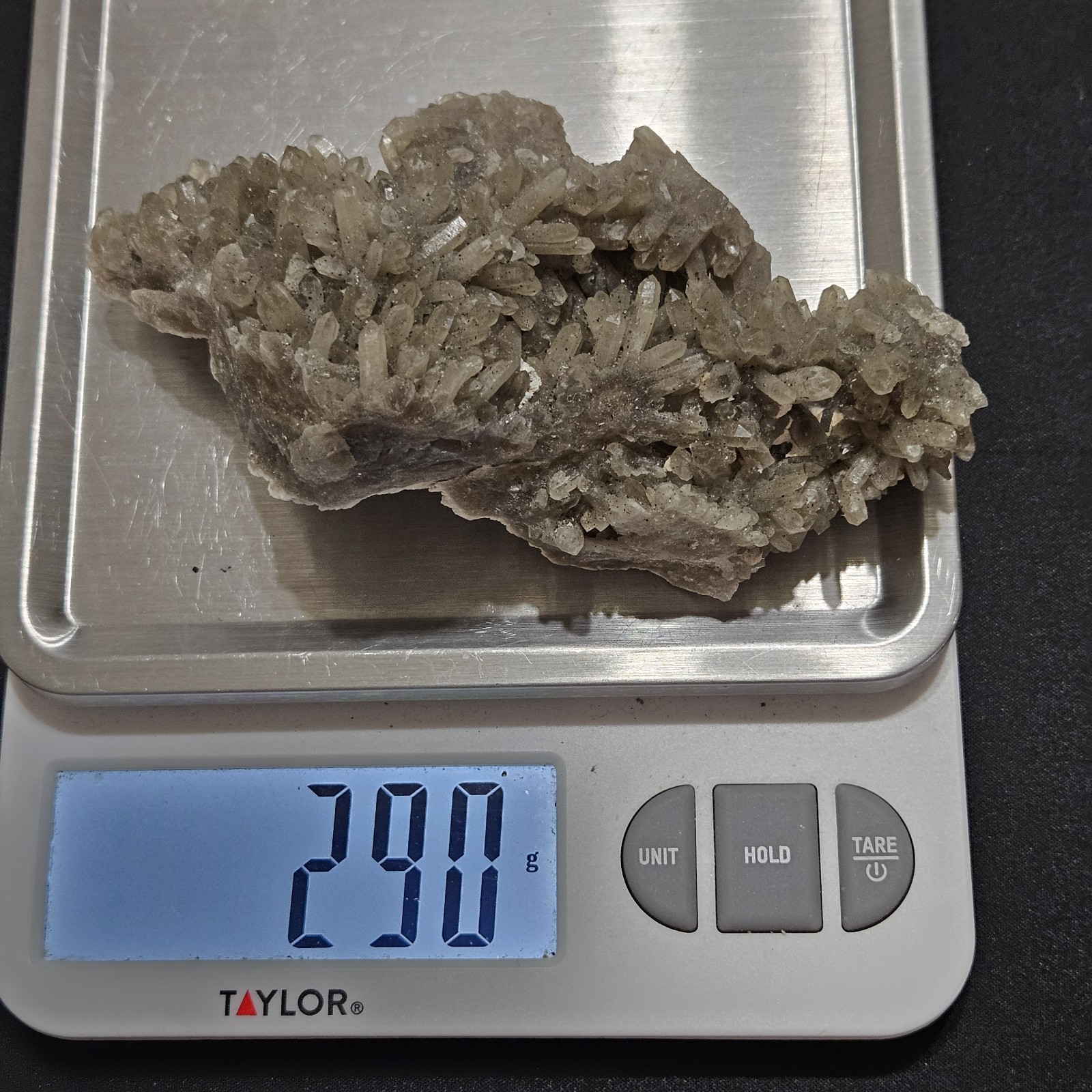 Natural Raw Smoky Quartz Crystal Cluster Mineral Specimen, Healing, 290g
