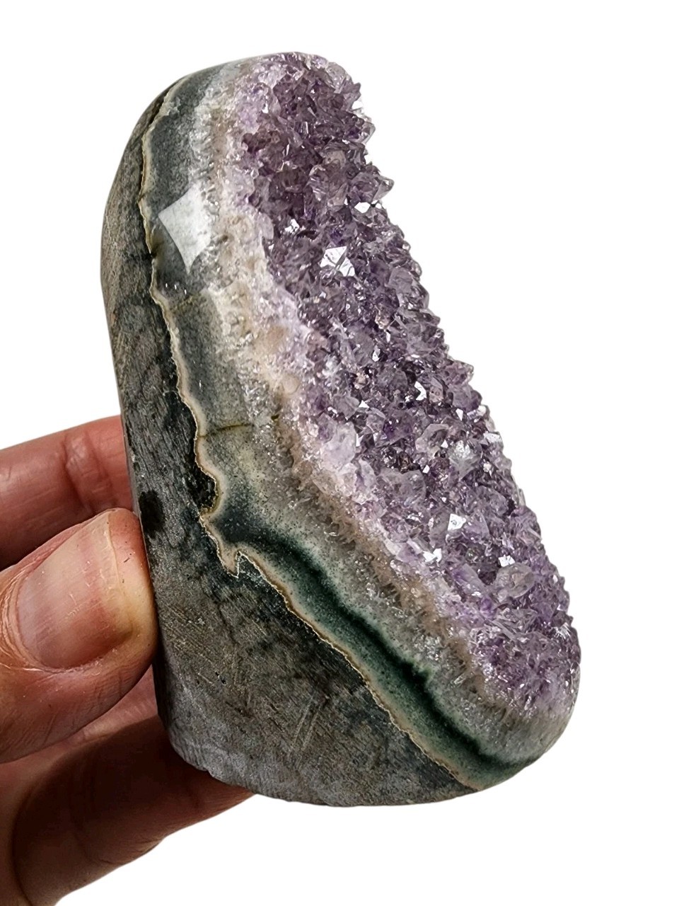 Amethyst Crystal Polished Freestand Brazil 247.8 grams.