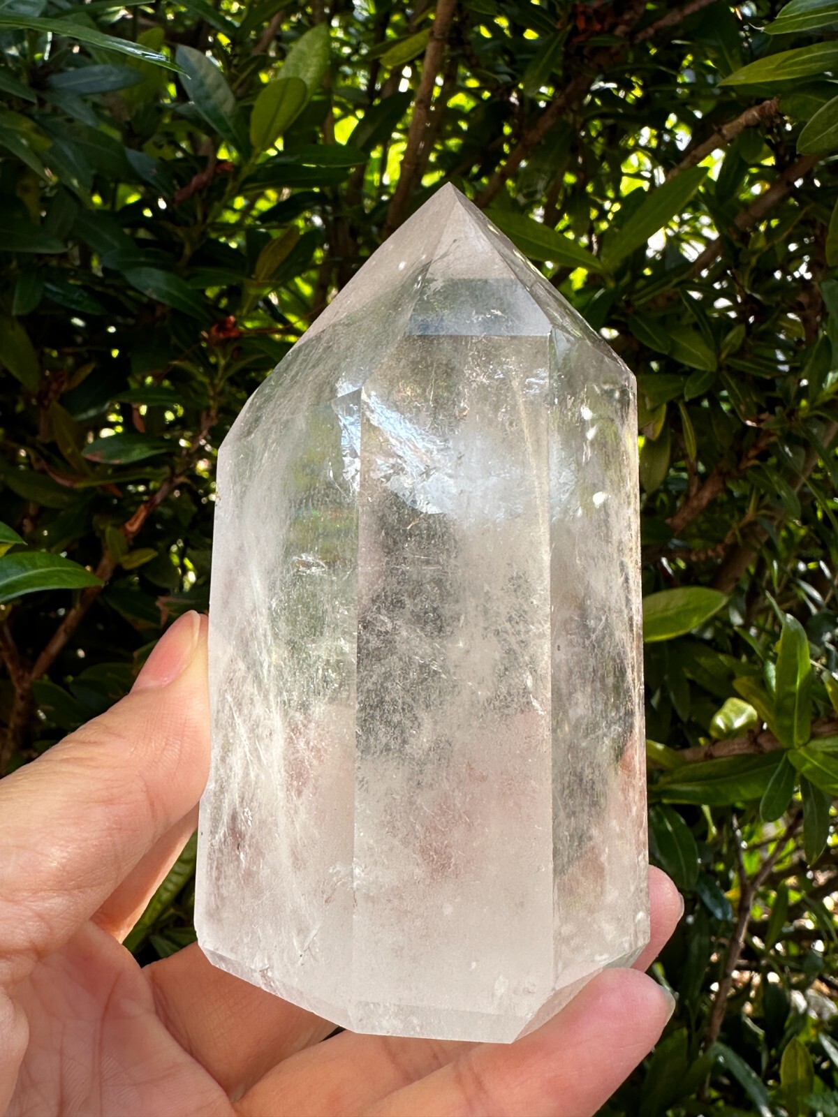 Premium Clear Quartz Points, Standing Polished Clear Quartz Point, Pick a Weight
