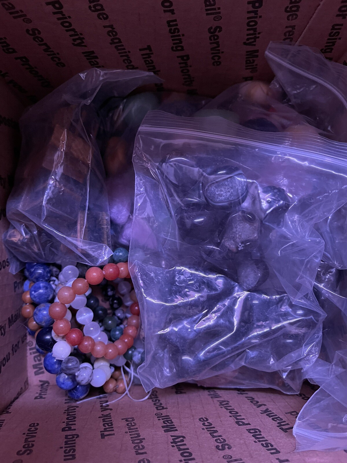 Crystal Random Lot 2-3 pounds of crystals per box! Towers Spheres US SHIP ONLY!