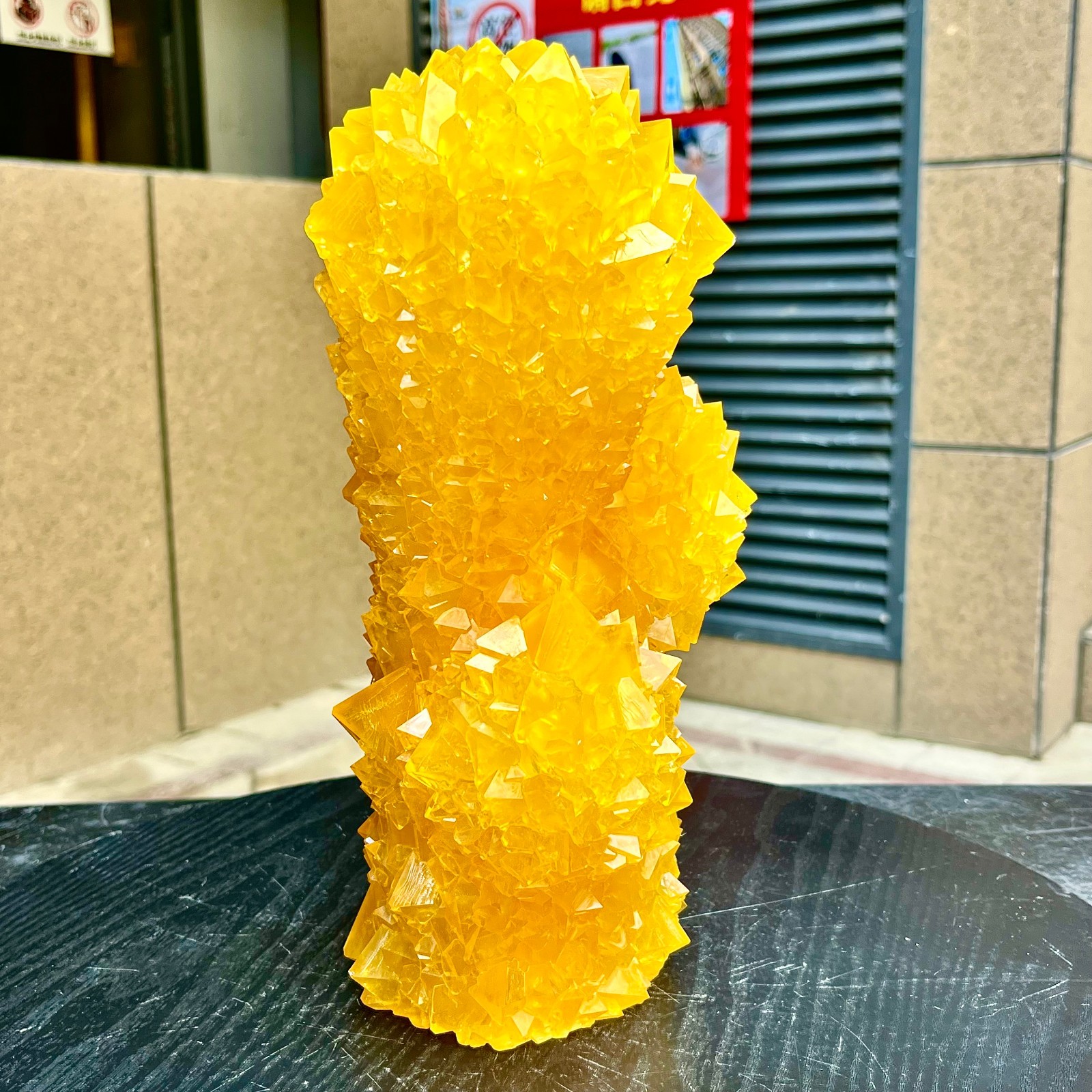 6.53LB Yellow Ghost Phantom Crystal Cluster Flower Raw Crystal Heal Quartz Decor