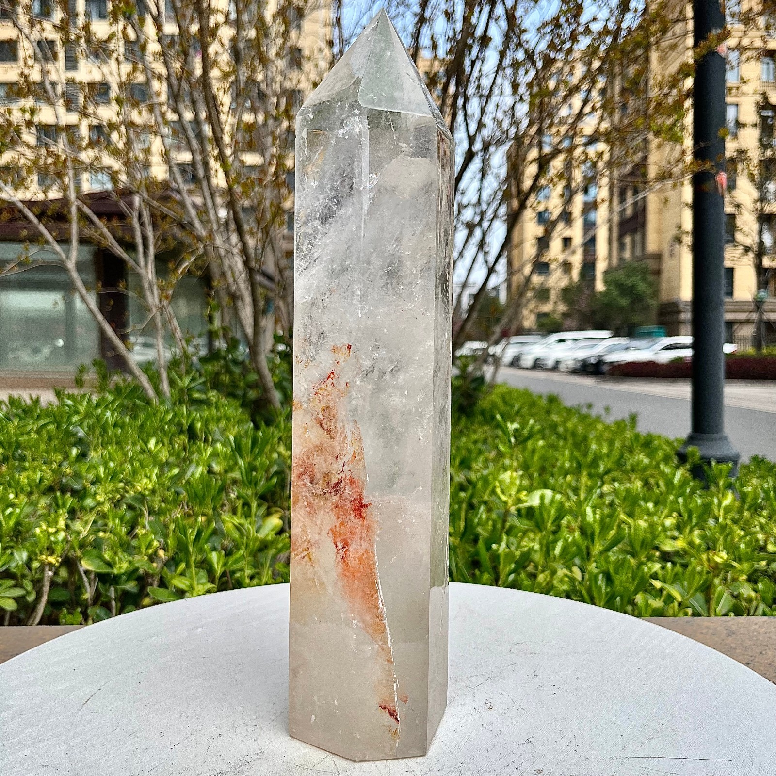 Natural Clear Quartz Crystal Point Tower Wand Reiki Healing Chakra Stone 5.4 lb