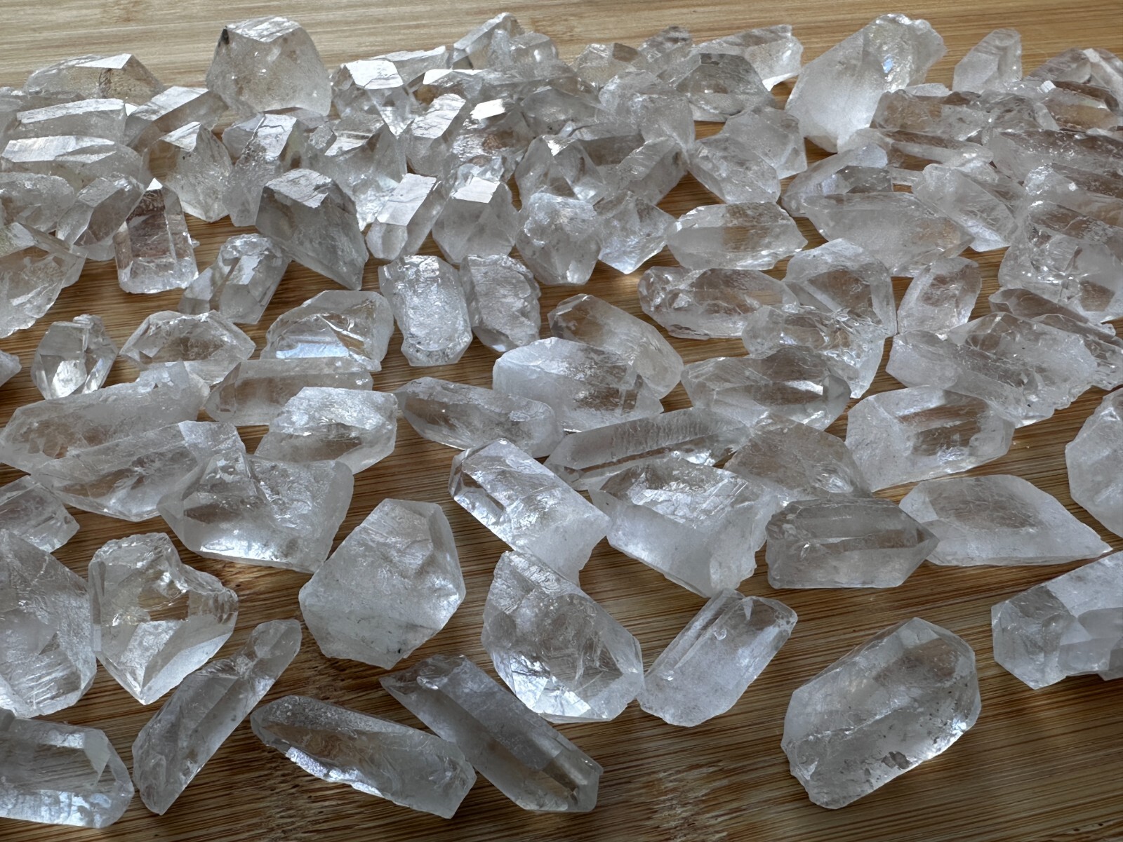 0.75″ – 1.5″ Small Rough Clear Quartz Point, Raw Healing Crystals, Wholesale Lot