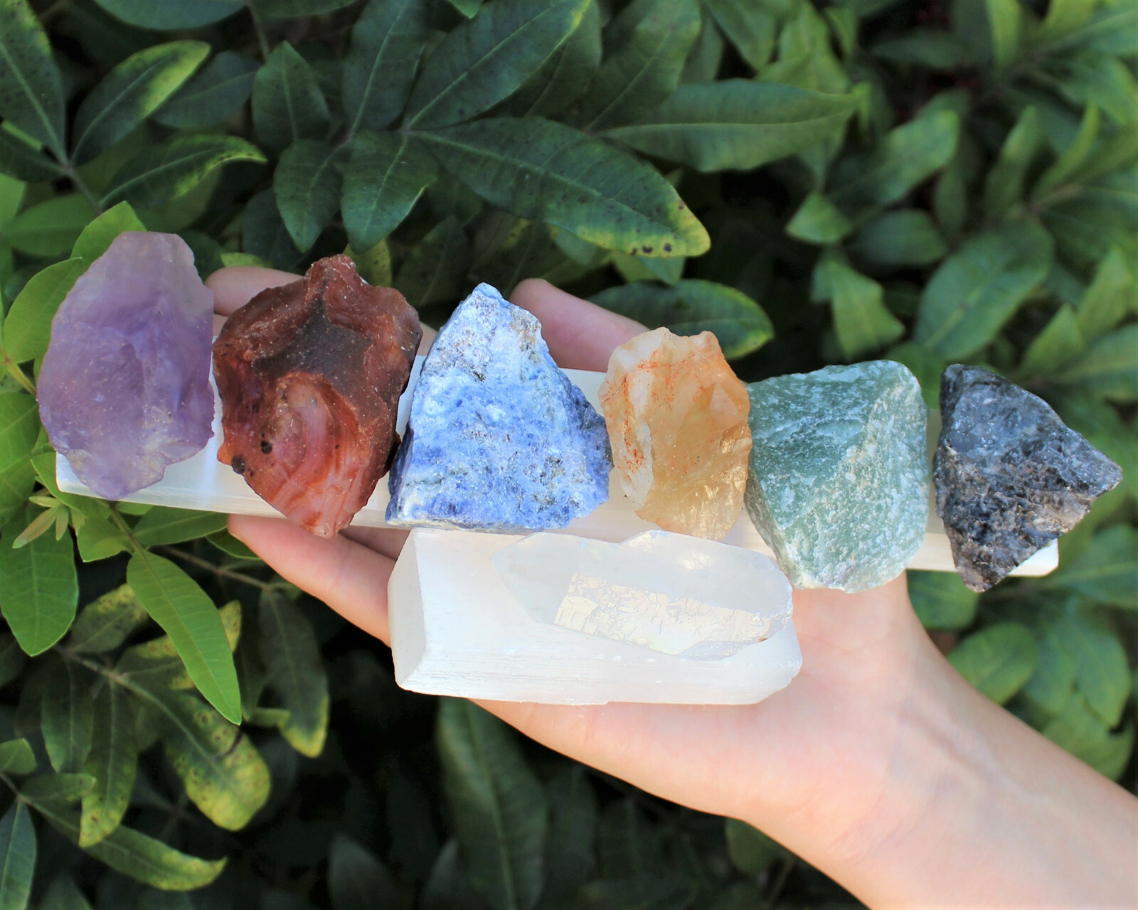 Large Polished Selenite Charging Station: 8″ Flat Crystal Plate, Selenite Plate