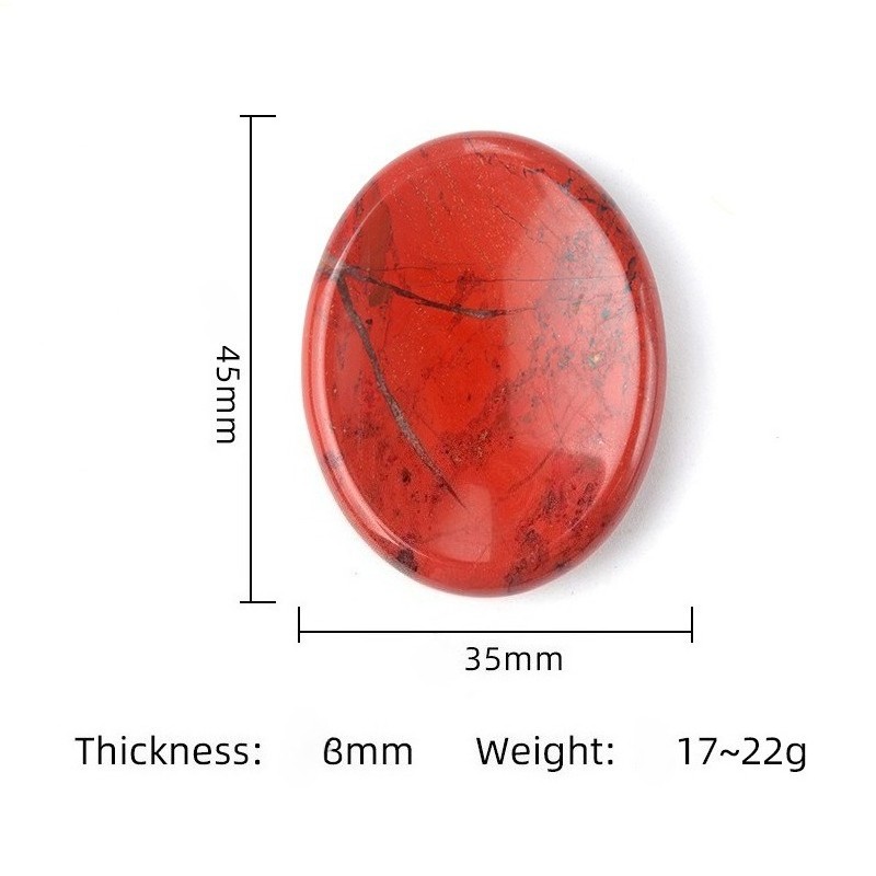 Natural Agate Thumb Massage Stone – Worry Stone for Stress Relief