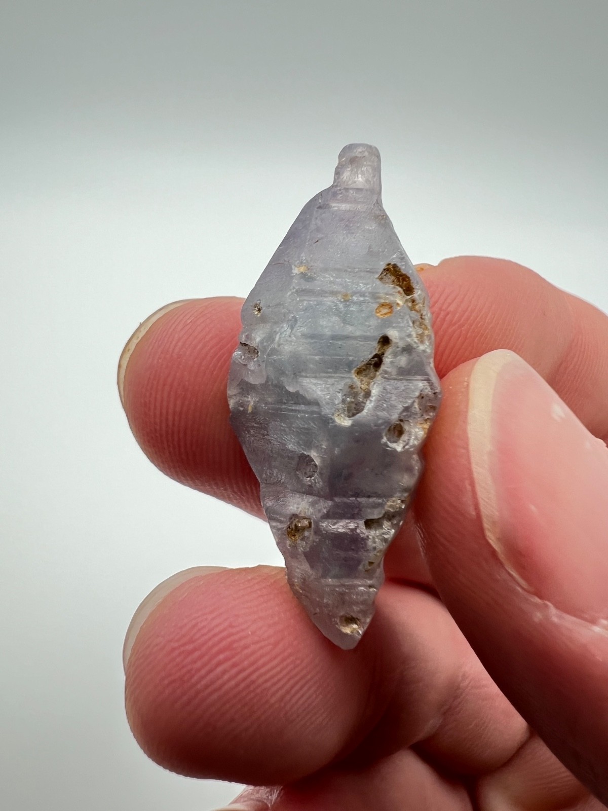 Gem Blue Double Terminated Sapphire Crystal, Mineral Specimen from Sri Lanka