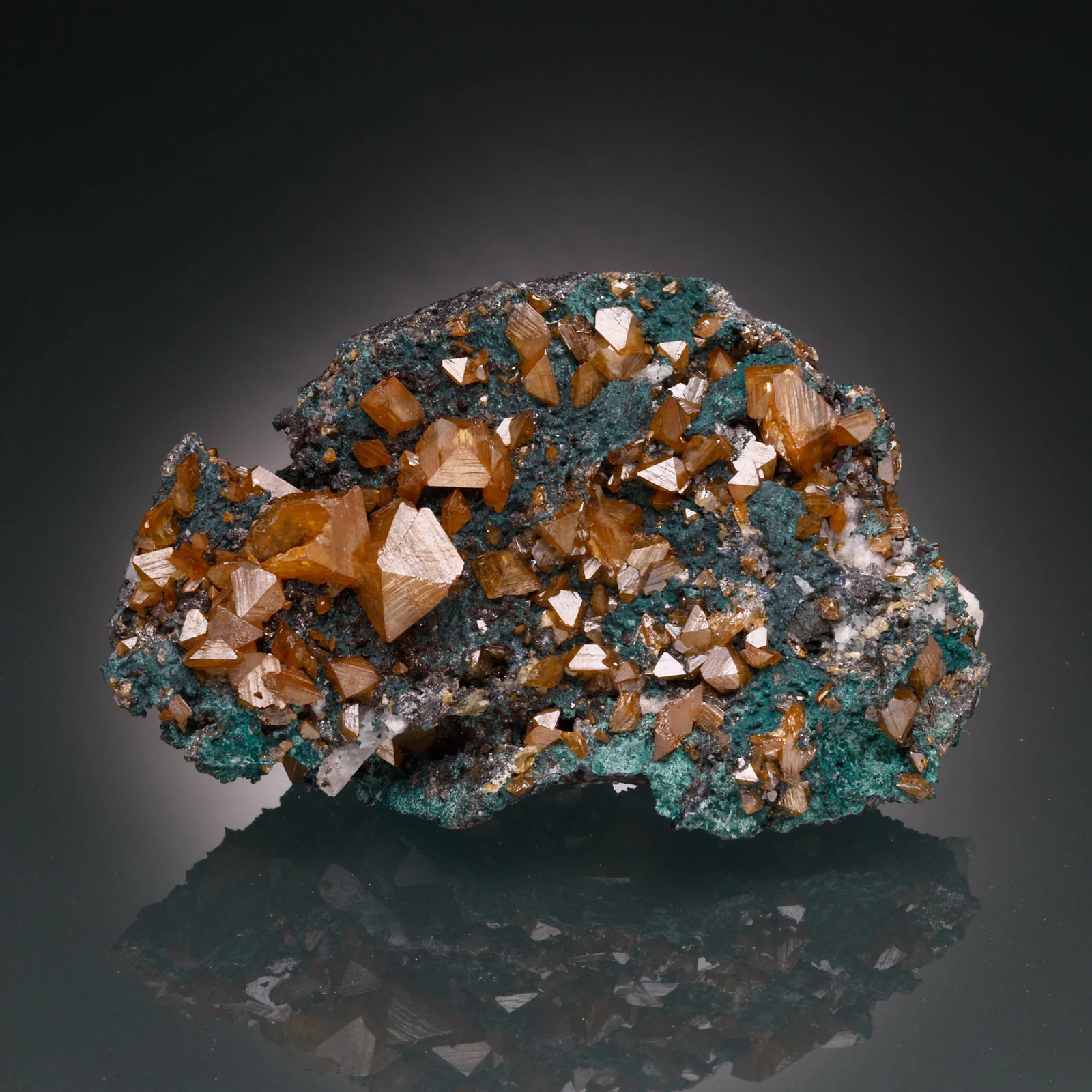 Wulfenite, Tsumeb Mine, Oshikoto Region, Namibia