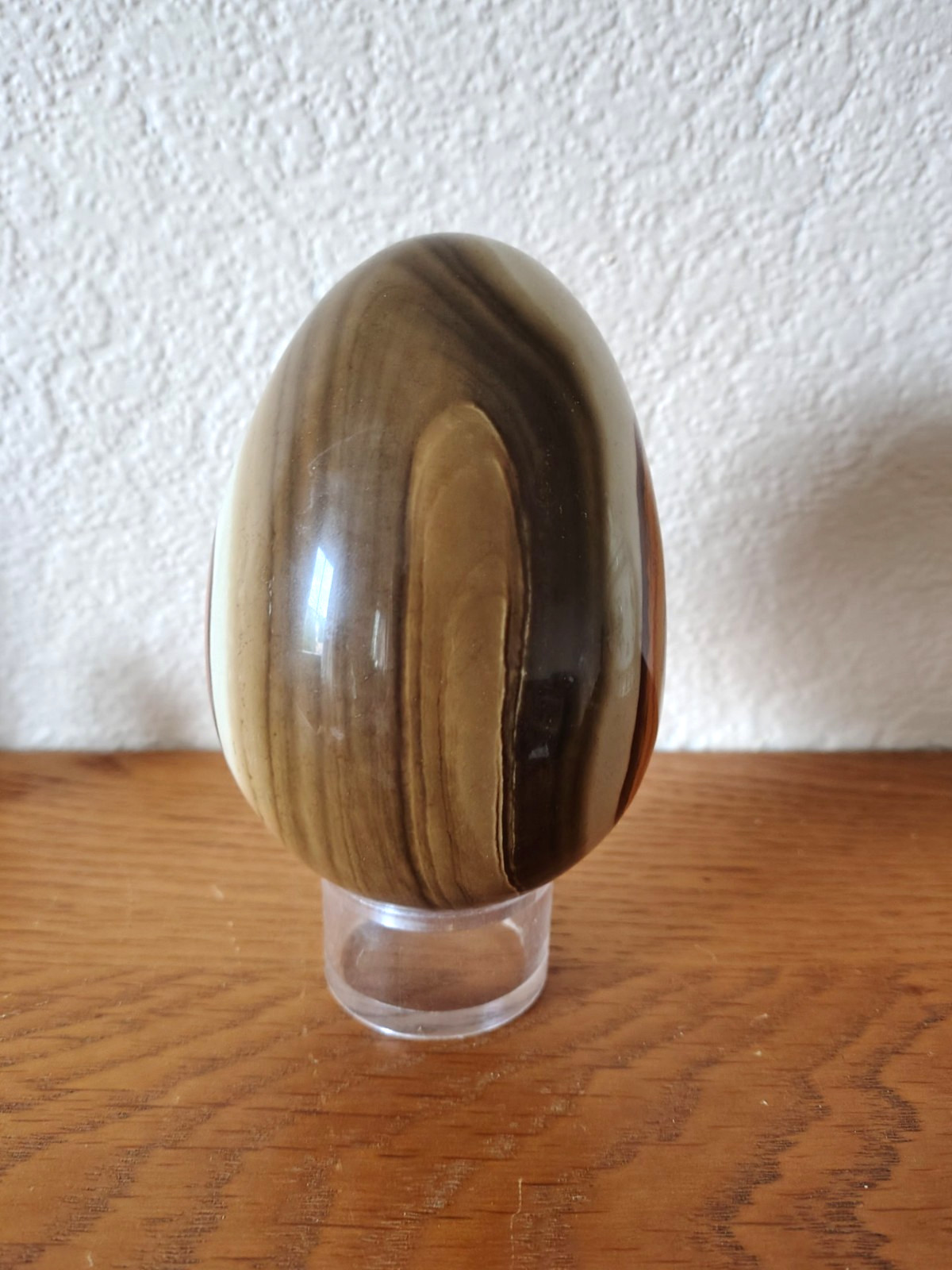 Large Polychrome Ocean Jasper Egg Sedimented Polished 11cm / 780g Madagascar