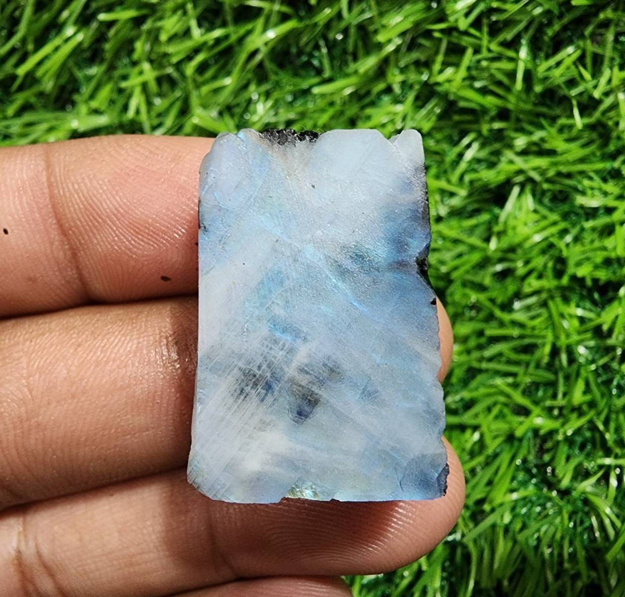 Fantastic Huge White Rainbow Moonstone Rough 74 Crt For Jewelry Loose Gemstone