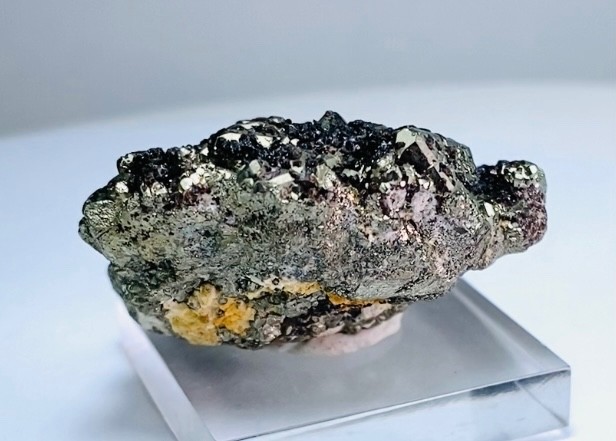 PYRITE OCTAHEDRAL CRYSTALS with MICRO SPHALERITE XLS. from PERU….HUANZALA MINE