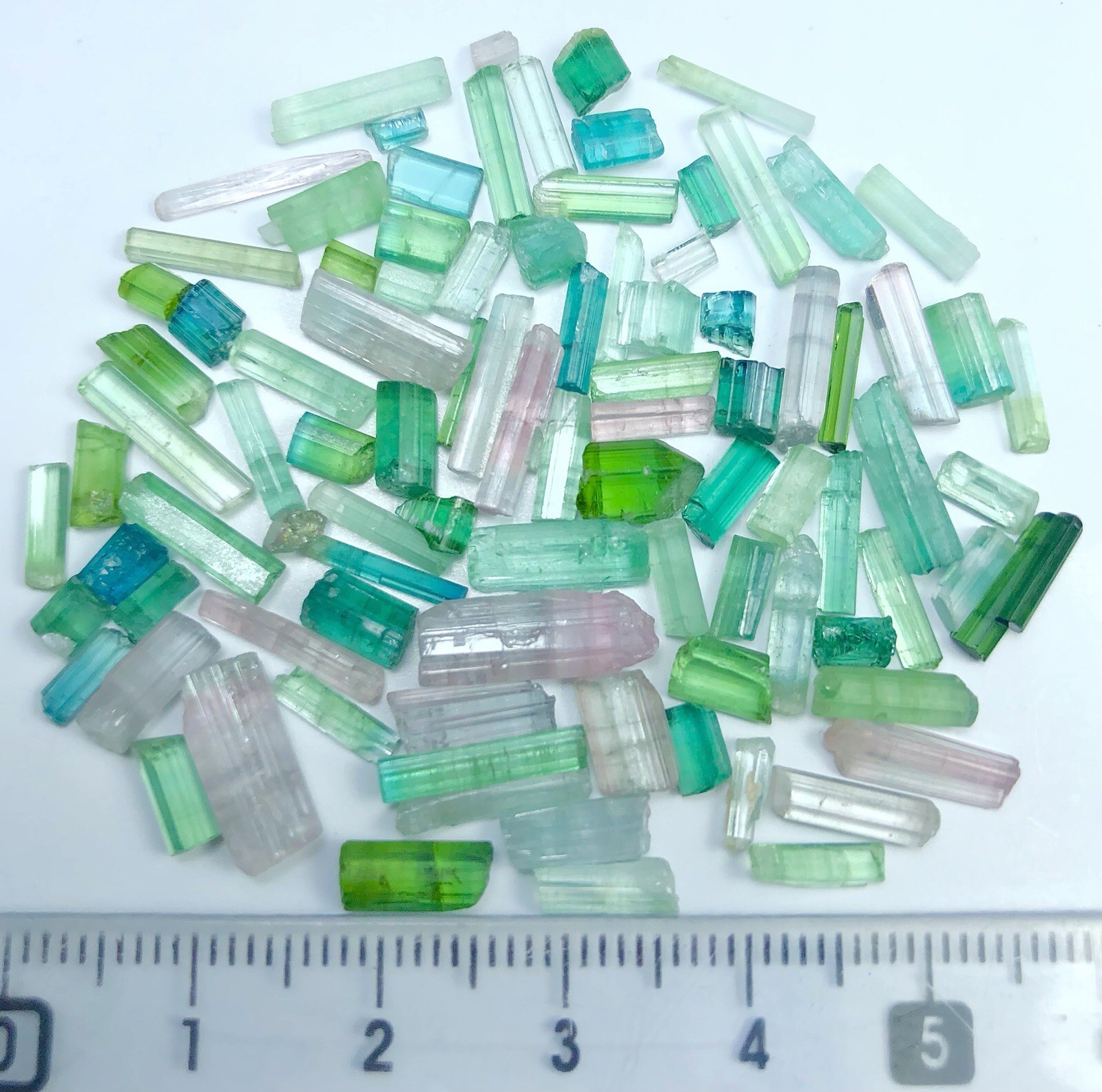 52 crt Amazing Mix Color Rough Tourmaline lot from Afghanistan | Mix Color Stone