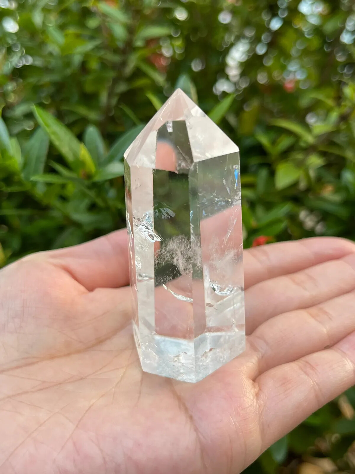 Premium Clear Quartz Points, Standing Polished Clear Quartz Point, Pick a Weight