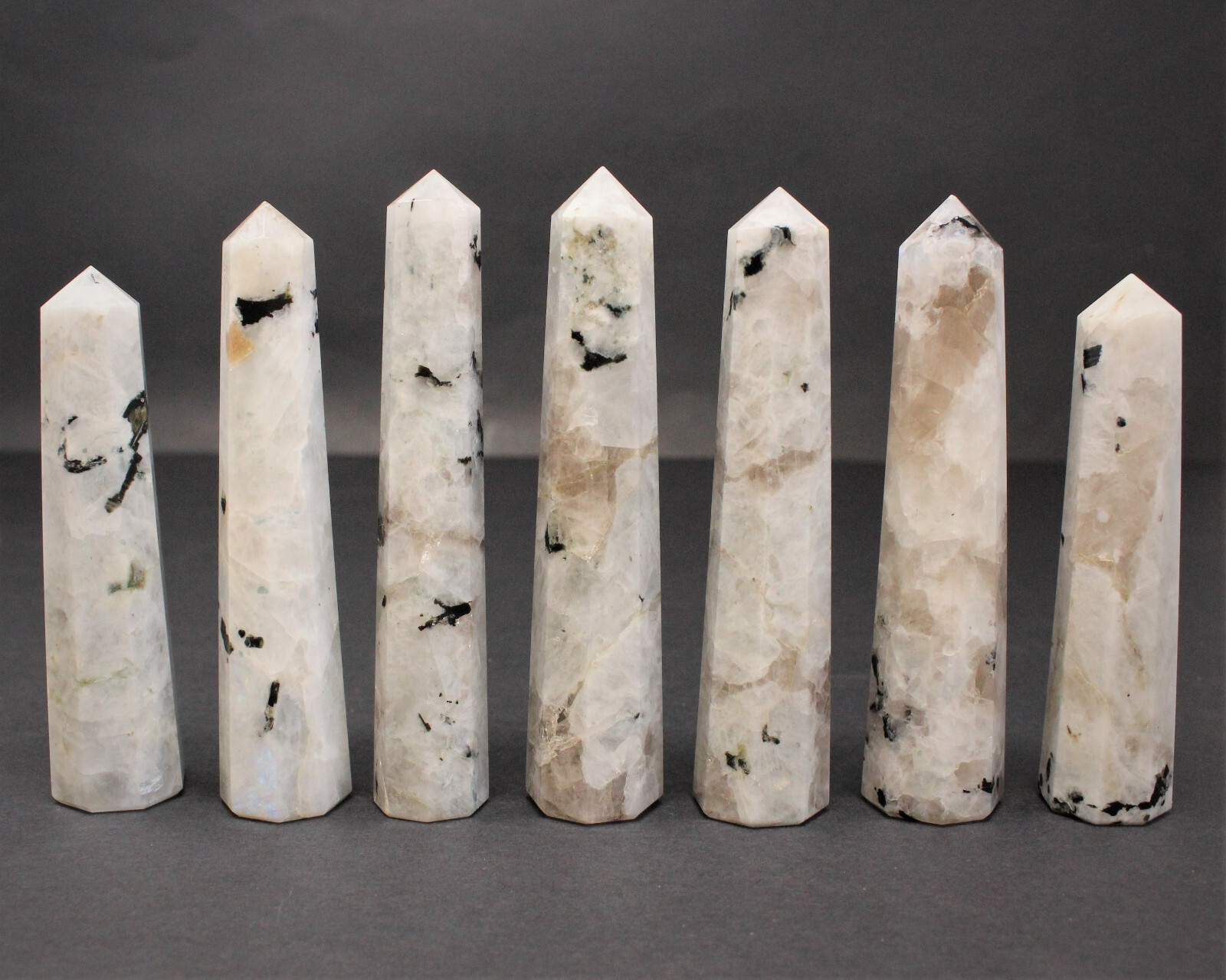 LARGE Rainbow Moonstone Obelisk, 5 – 6″ (Rainbow Moonstone Crystal Tower)