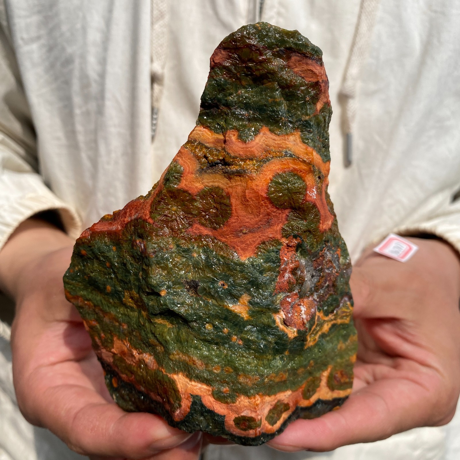 570G Rare Natural Raw Ocean Jasper Rough Quartz Crystal Mineral SpecimeM