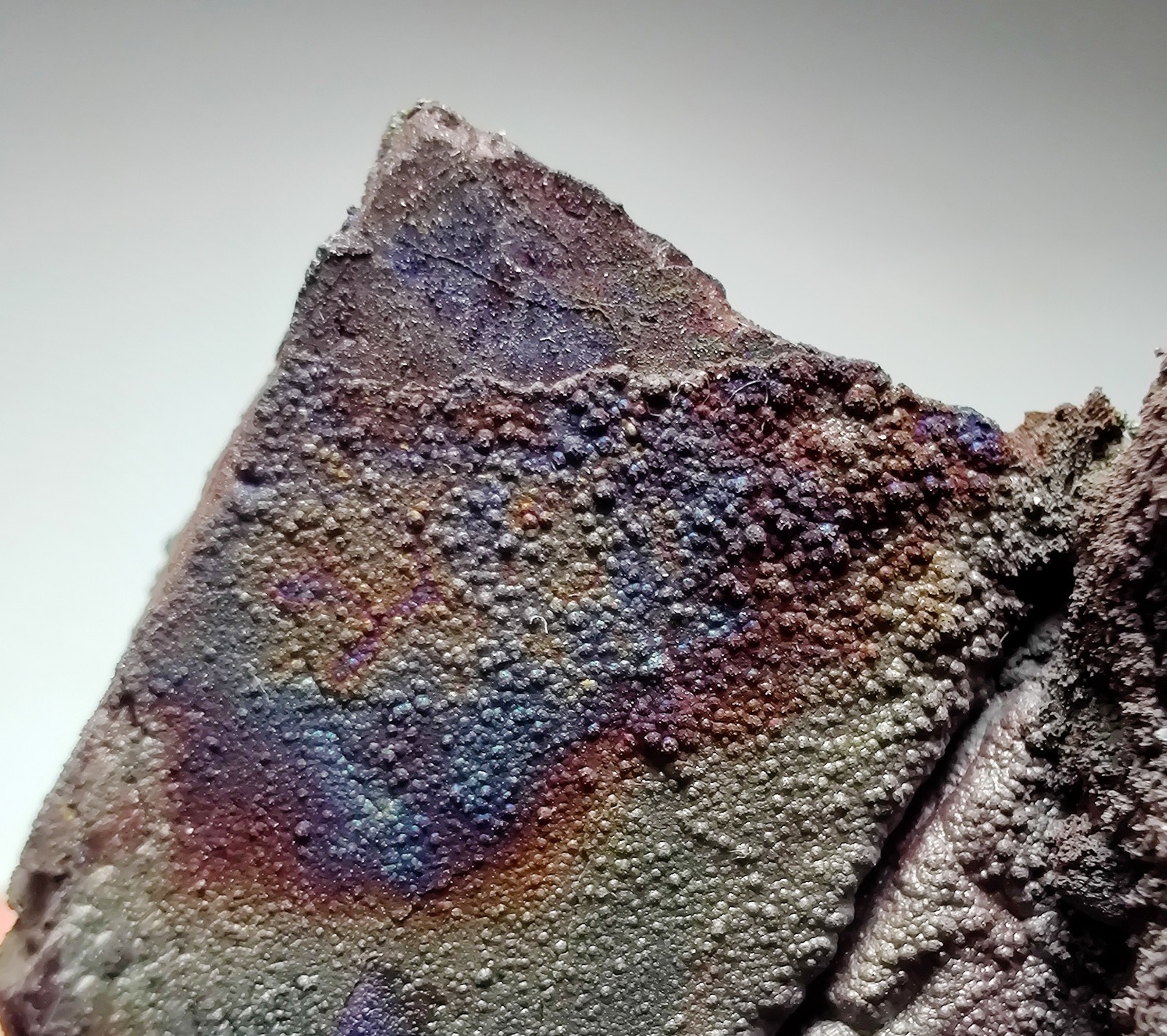 Skittles Hematite on Quartz, very nice. Graves Mountain, Georgia. 145 grams.