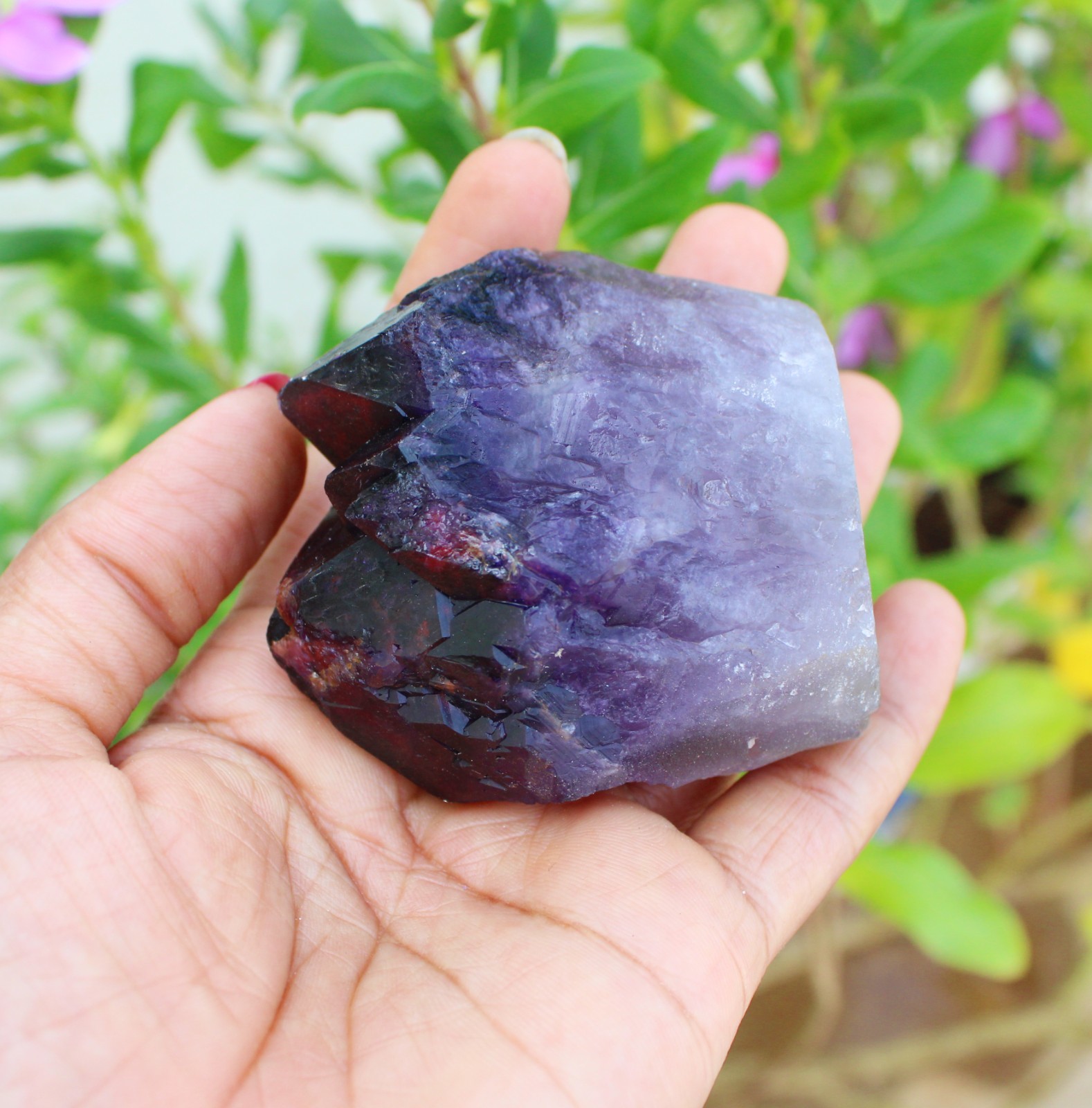 GLASSY AMYTHST NATURAL MINERALS SPECIMEN INDIA