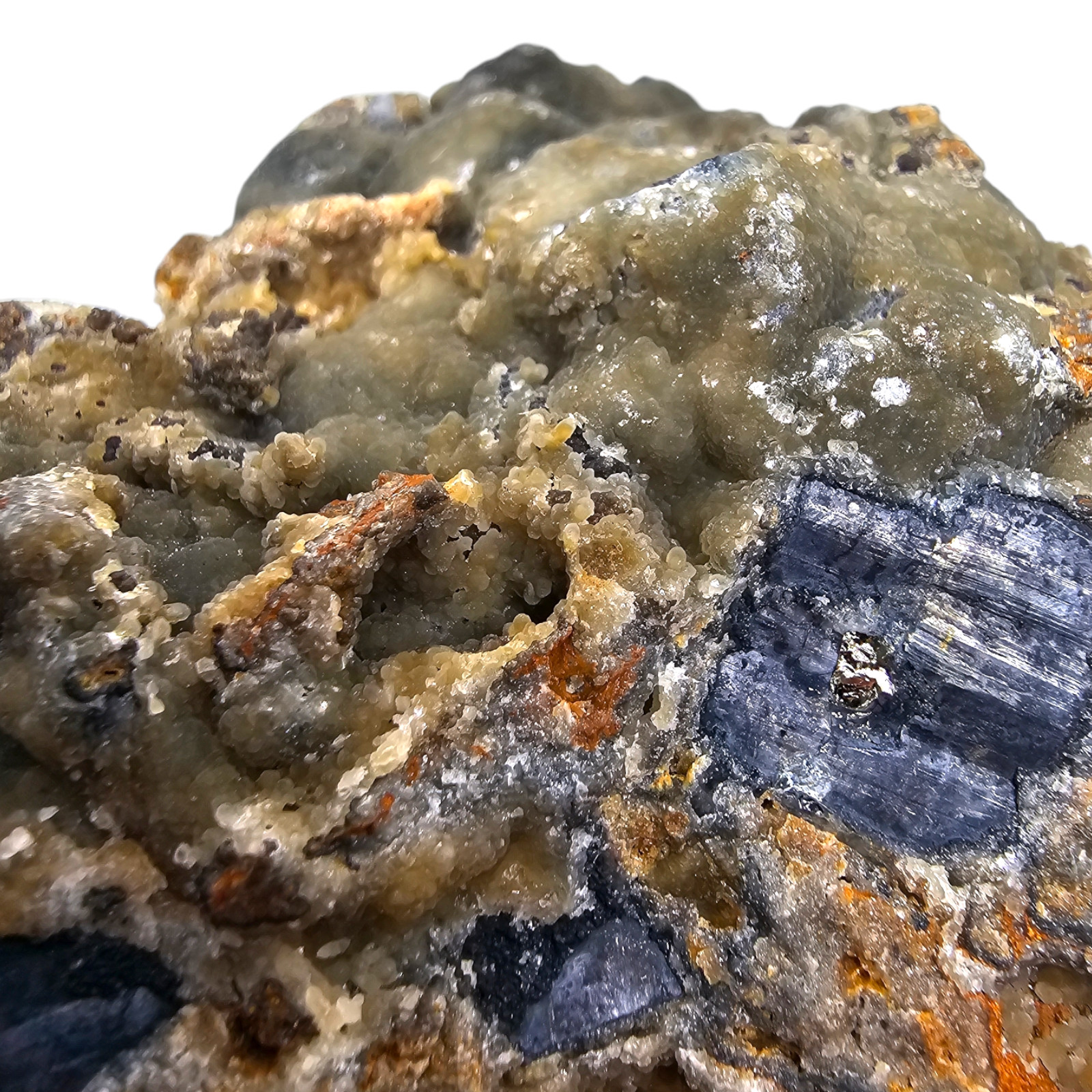2.1 Lbs Smithsonite Mineral Specimen with Pyrite – 962 g 9x6x8 cm Ojuela Mine
