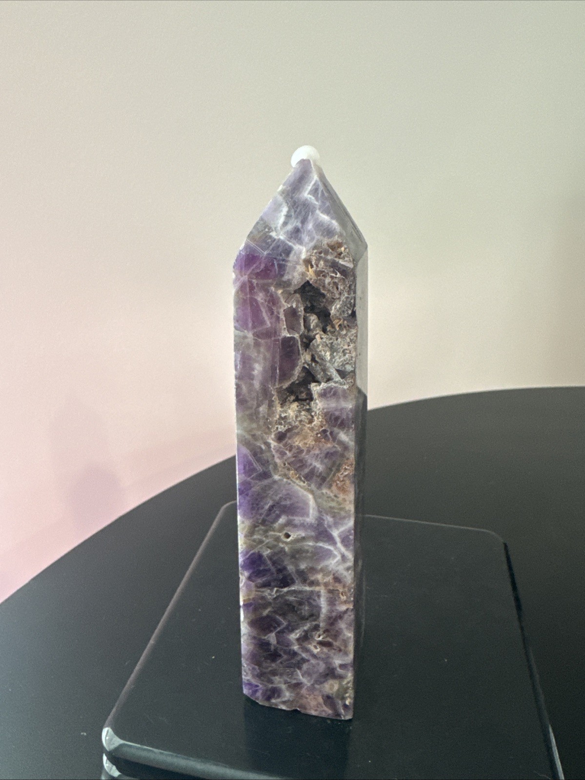 Druzy Amethyst Crystal Tower 311 Grams 6”