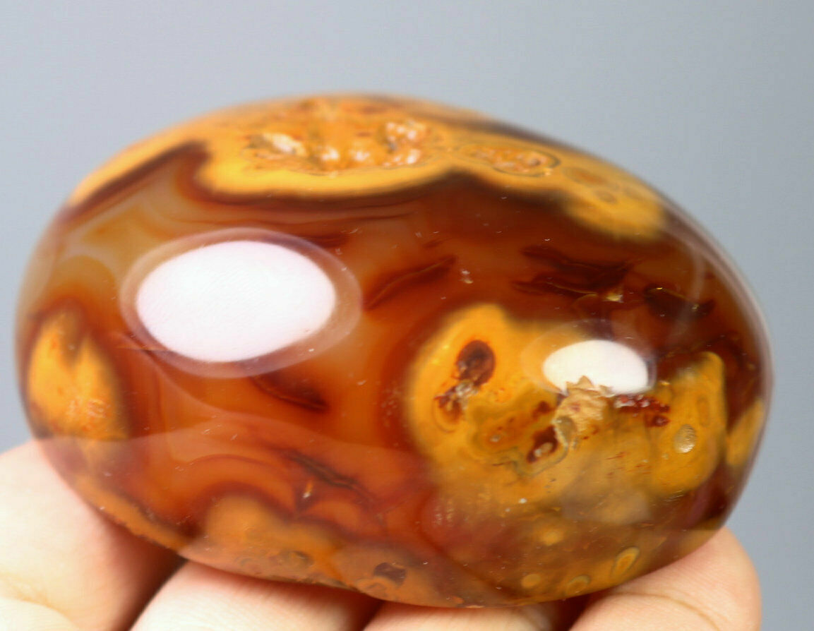 239g Natural Red Carnelian Agate Geode Quartz Crystal Agate Gem Stone Specimen