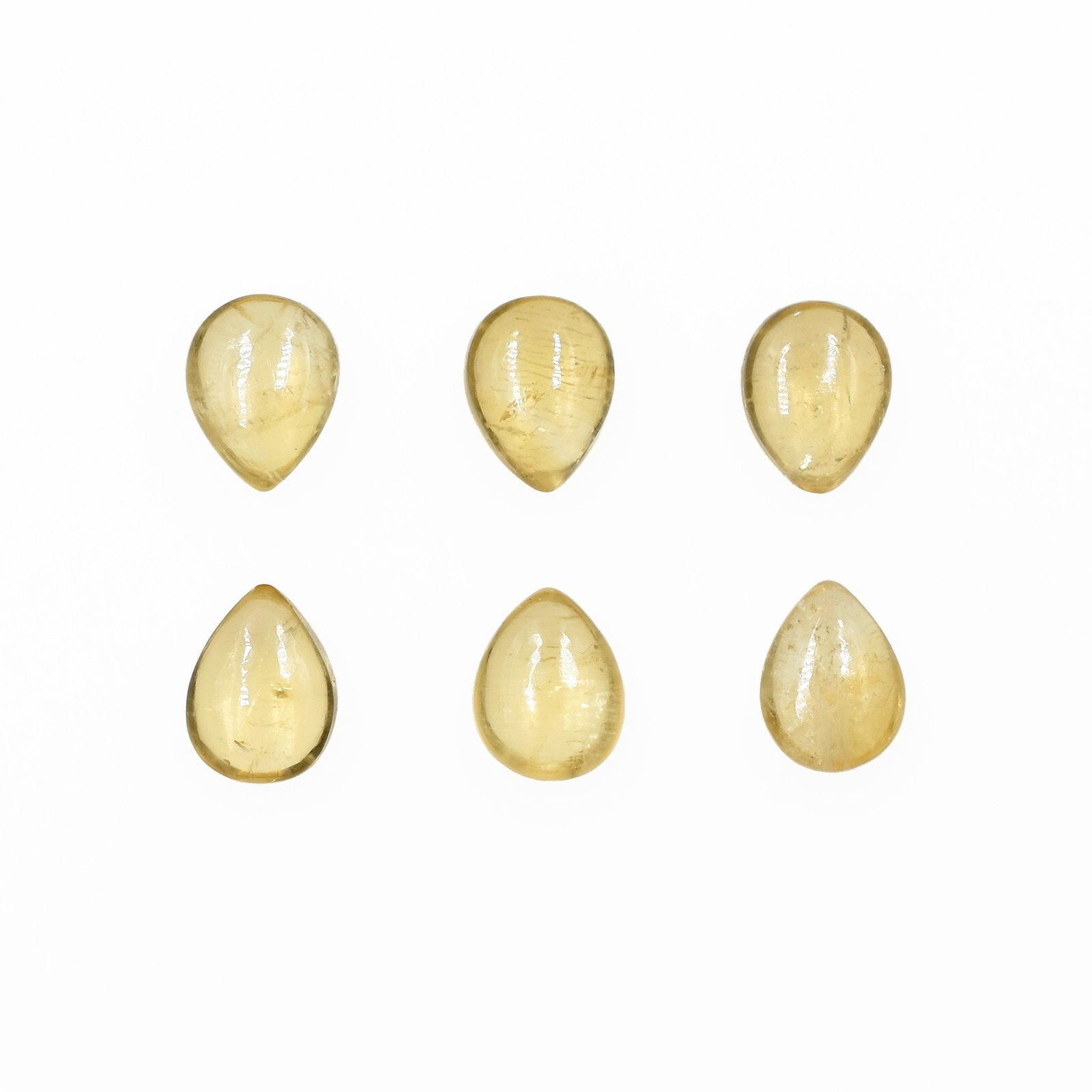 Natural Smooth Citrine Gemstone For Jewelry Making Handmade Healing Birthstone