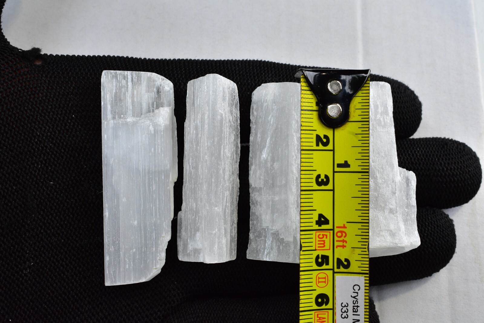 1 Selenite Crystal Wand Raw Stick 3-5cm, Quartz-Gemstone Crystal Wand Healing