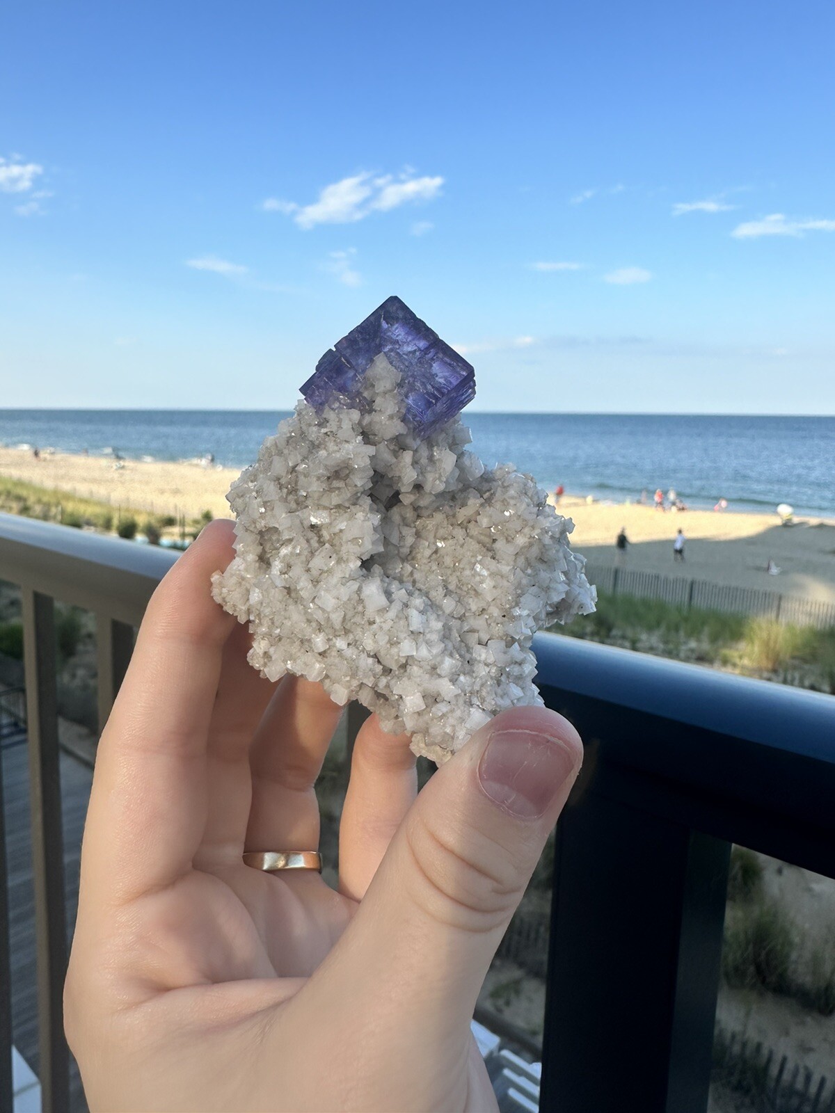 Elmwood Mine Fluorite On dolomite