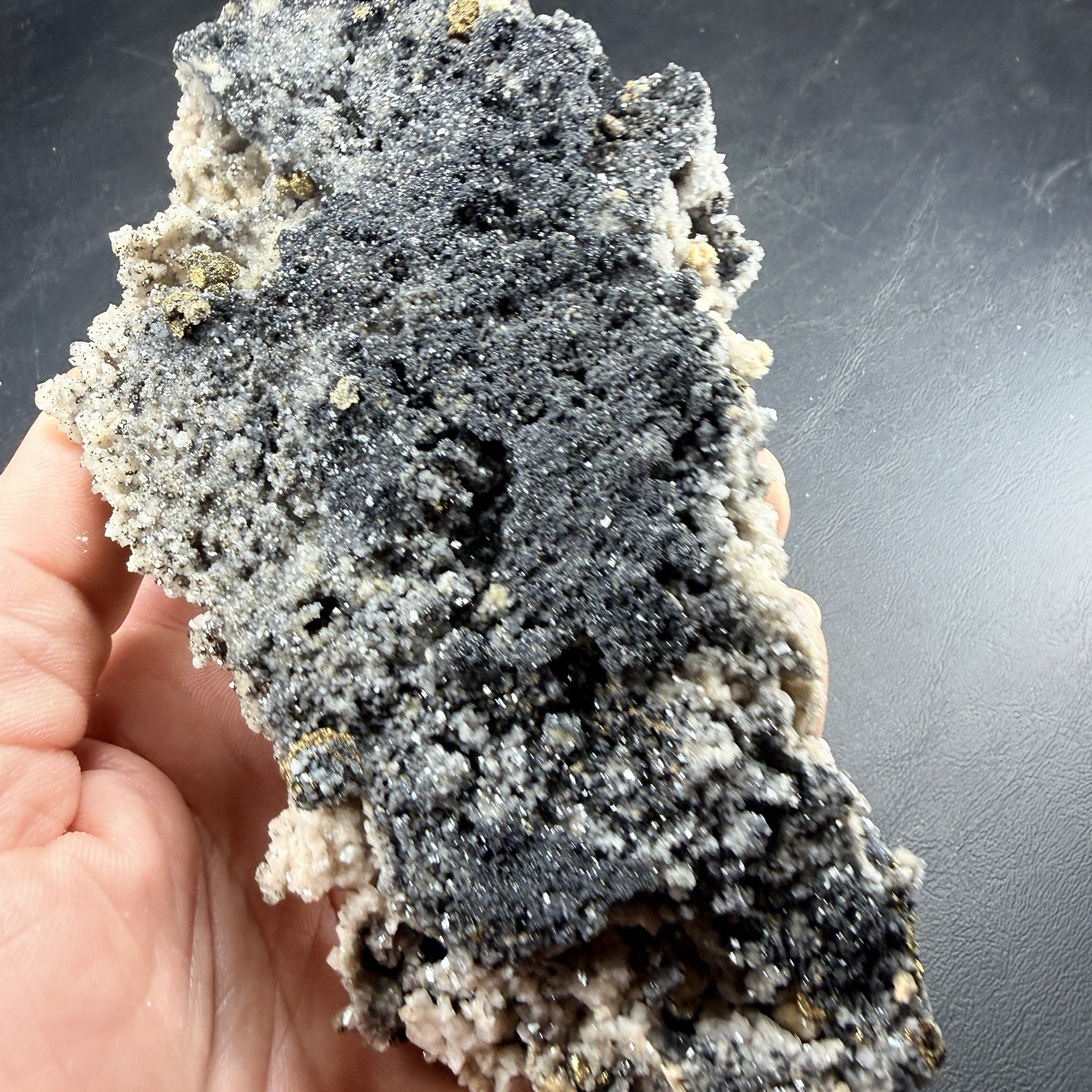 Calcite Botryoidal Chalcopyrite Dolomite Crystal Combo / Missouri *Video
