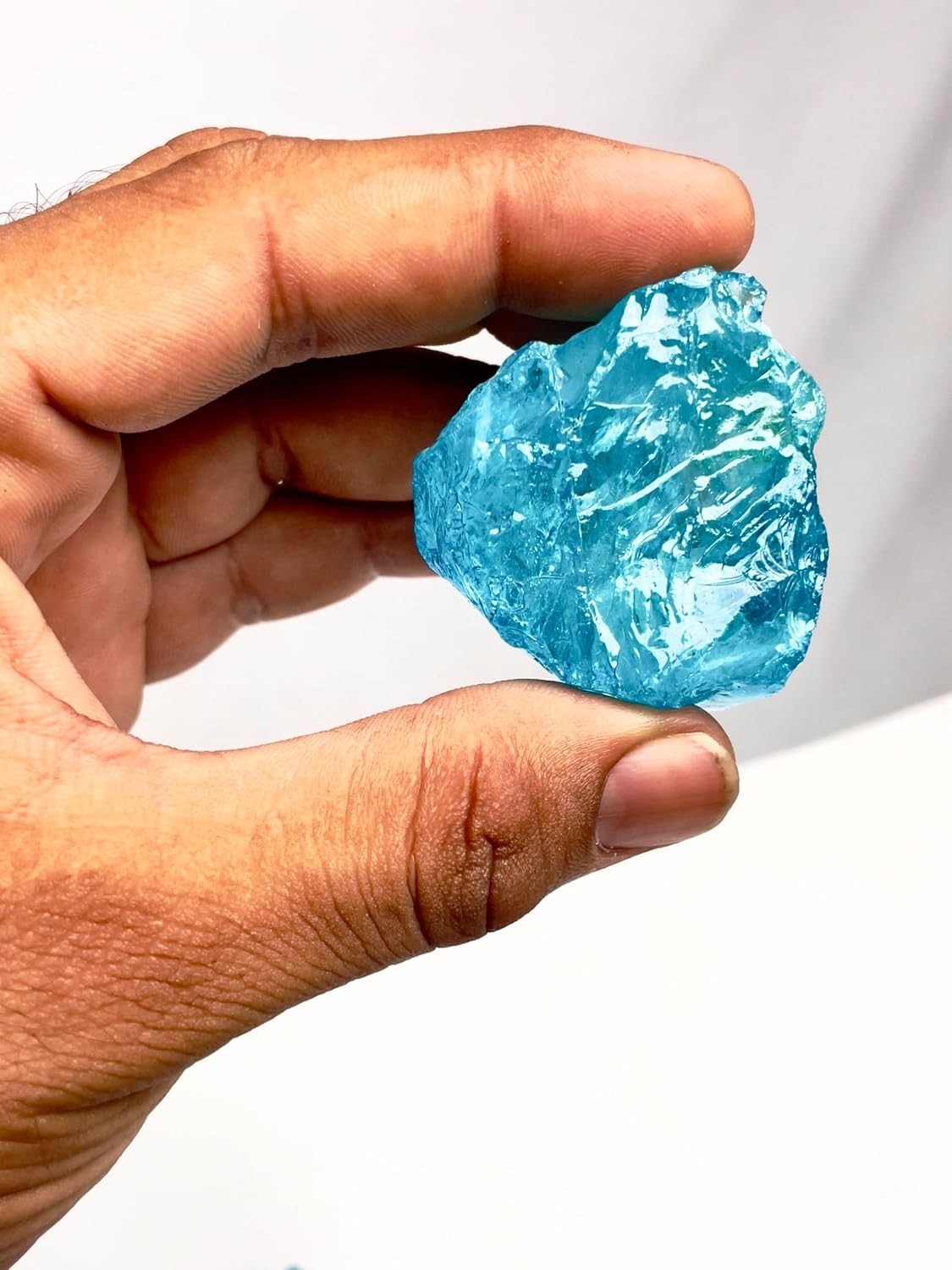 Large 1.25-2.0” Natural Aquamarine Raw Crystal Stone,Healing Gemstone for Reiki