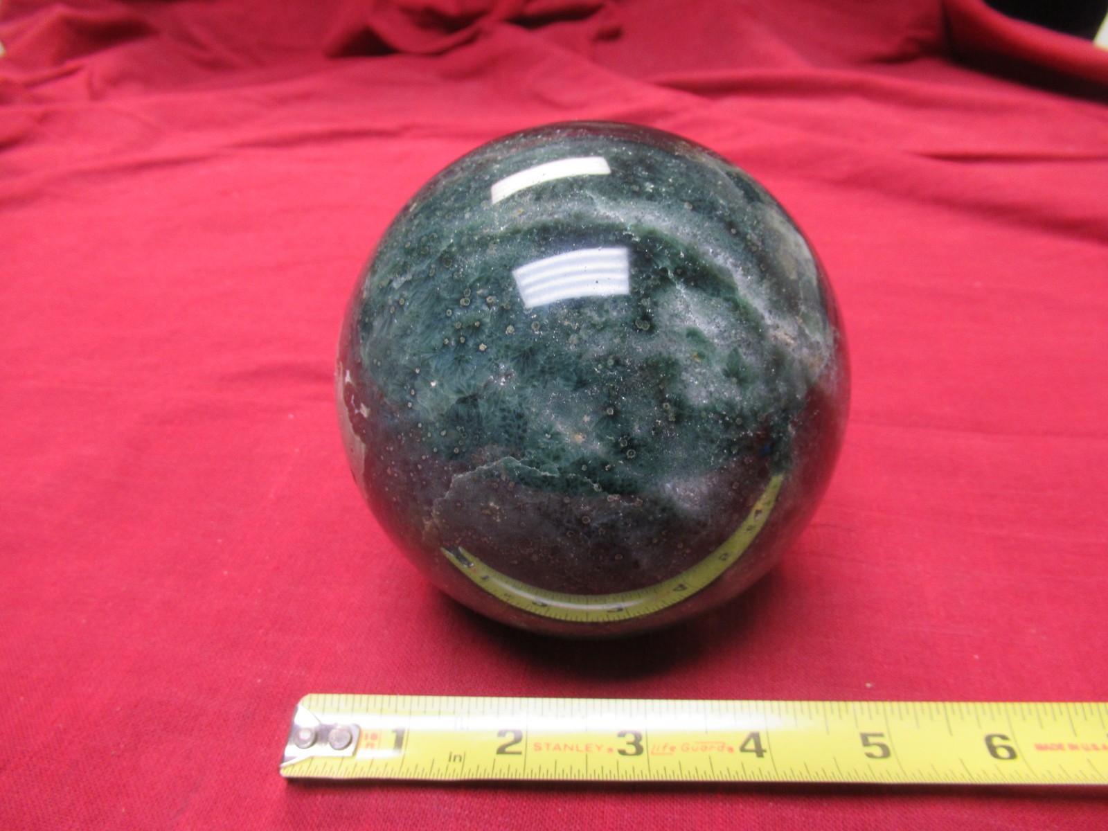 Natural, Colorful, Round, Polished Agate Healing Stone! Madagascar! With Defects