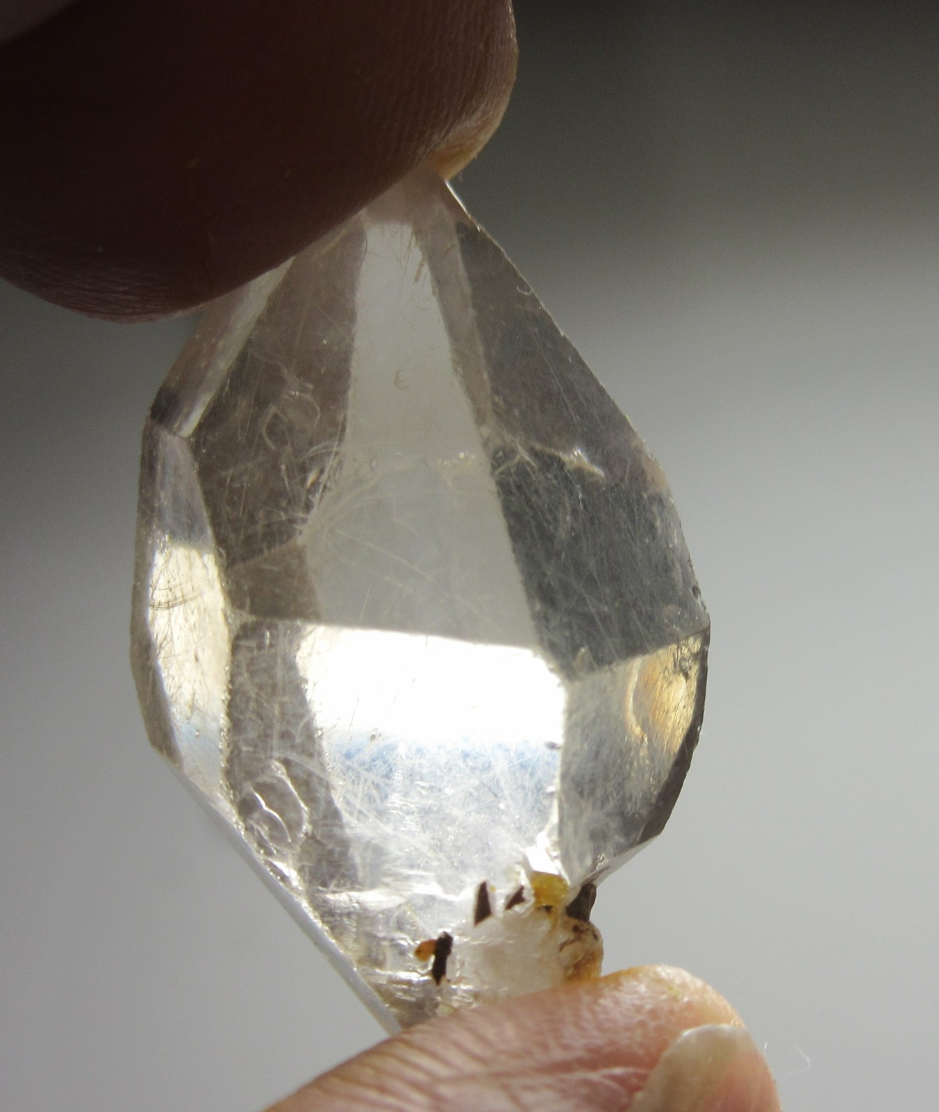 3 Tibetan Clear Quartz Crystals Terminated 1 1/2″ Point TSQ-4