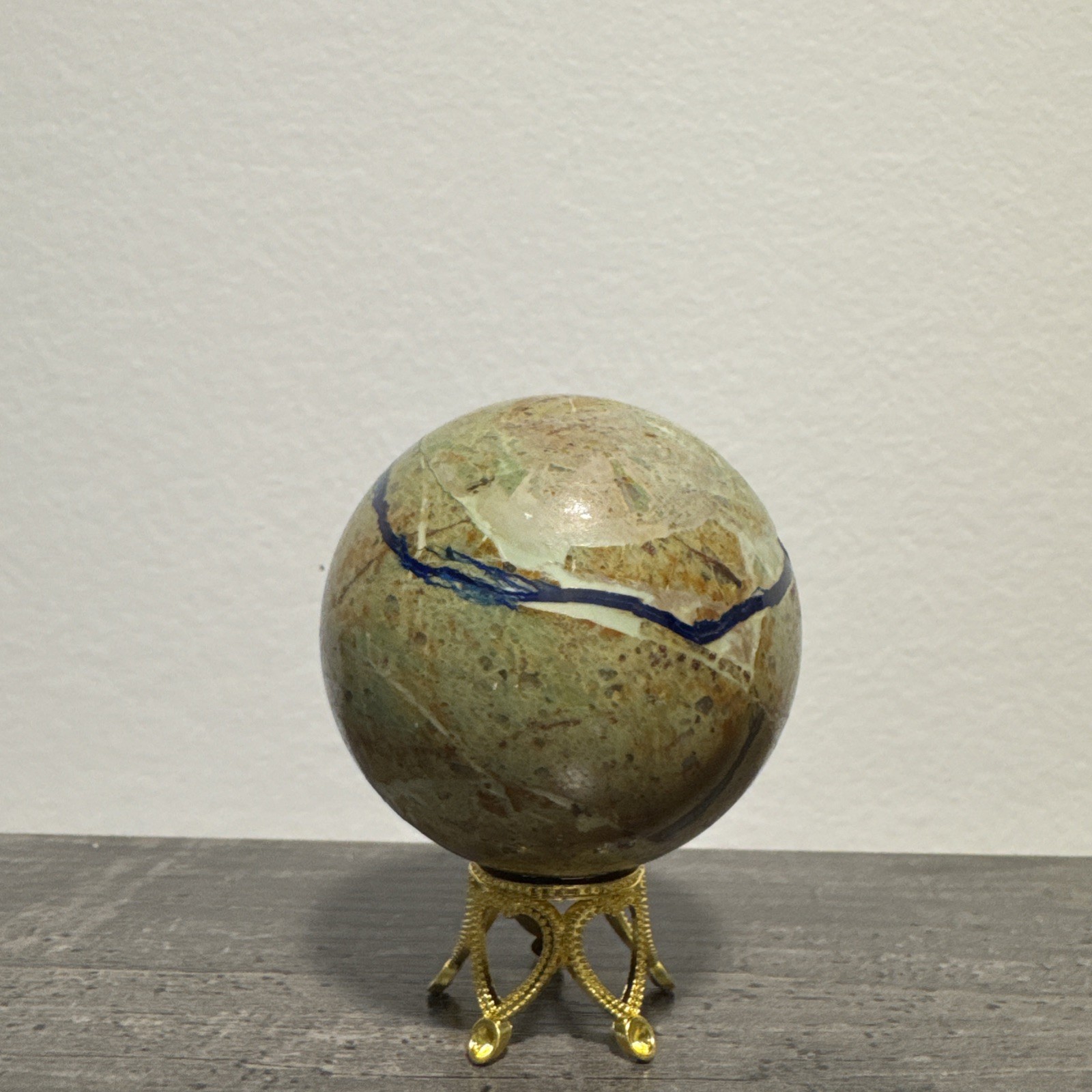 Azurite Crystal Sphere 197 Grams 50 mm