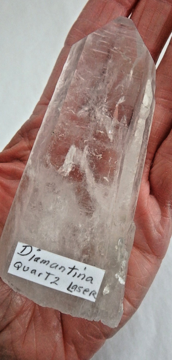 Crystal Diamantina Quartz Lazer ✨🤍 Natural Twin✨🤍Old Stock 125.5 grams