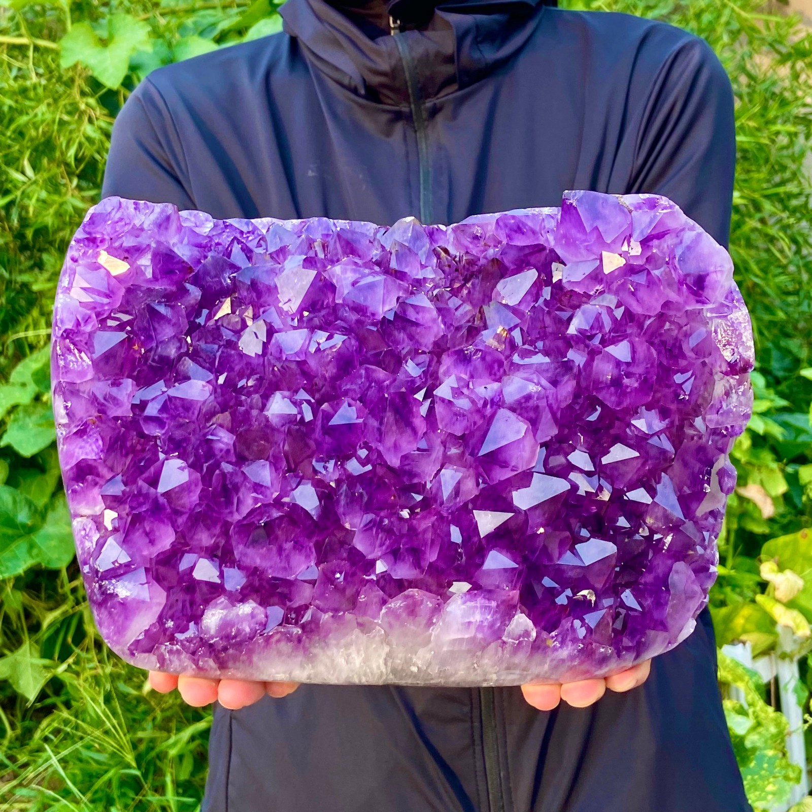 10.69LB Natural Amethyst geode quartz cluster crystal specimen energy healing